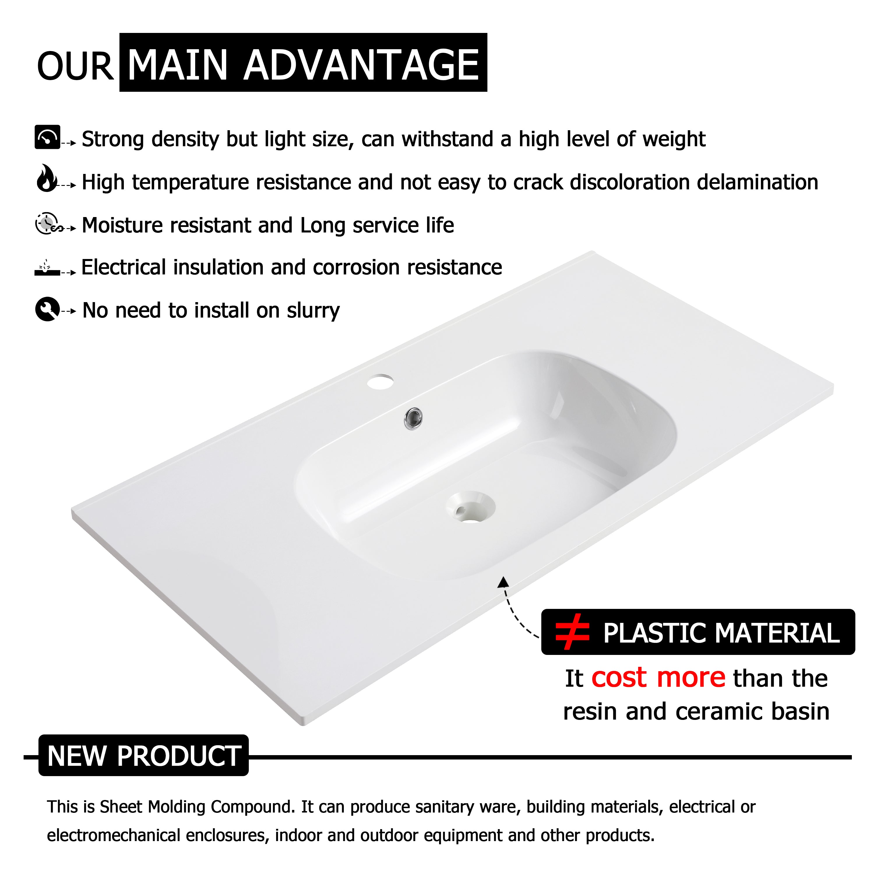 24 Inch Wall Mounted Bathroom Vanity(KD-Packing)-BVC04724WEO