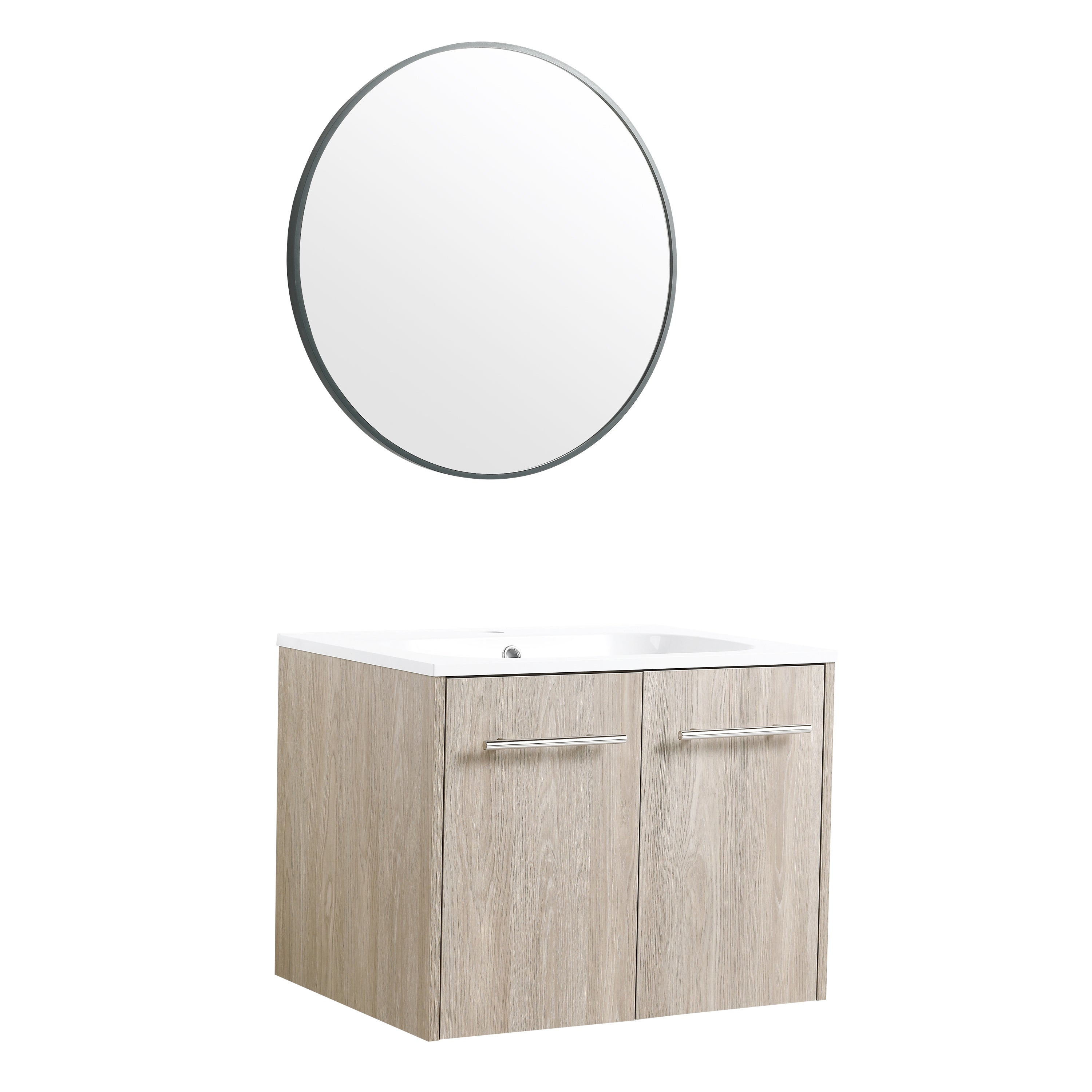 24 Inch Wall Mounted Bathroom Vanity(KD-Packing)-BVC04724WEO