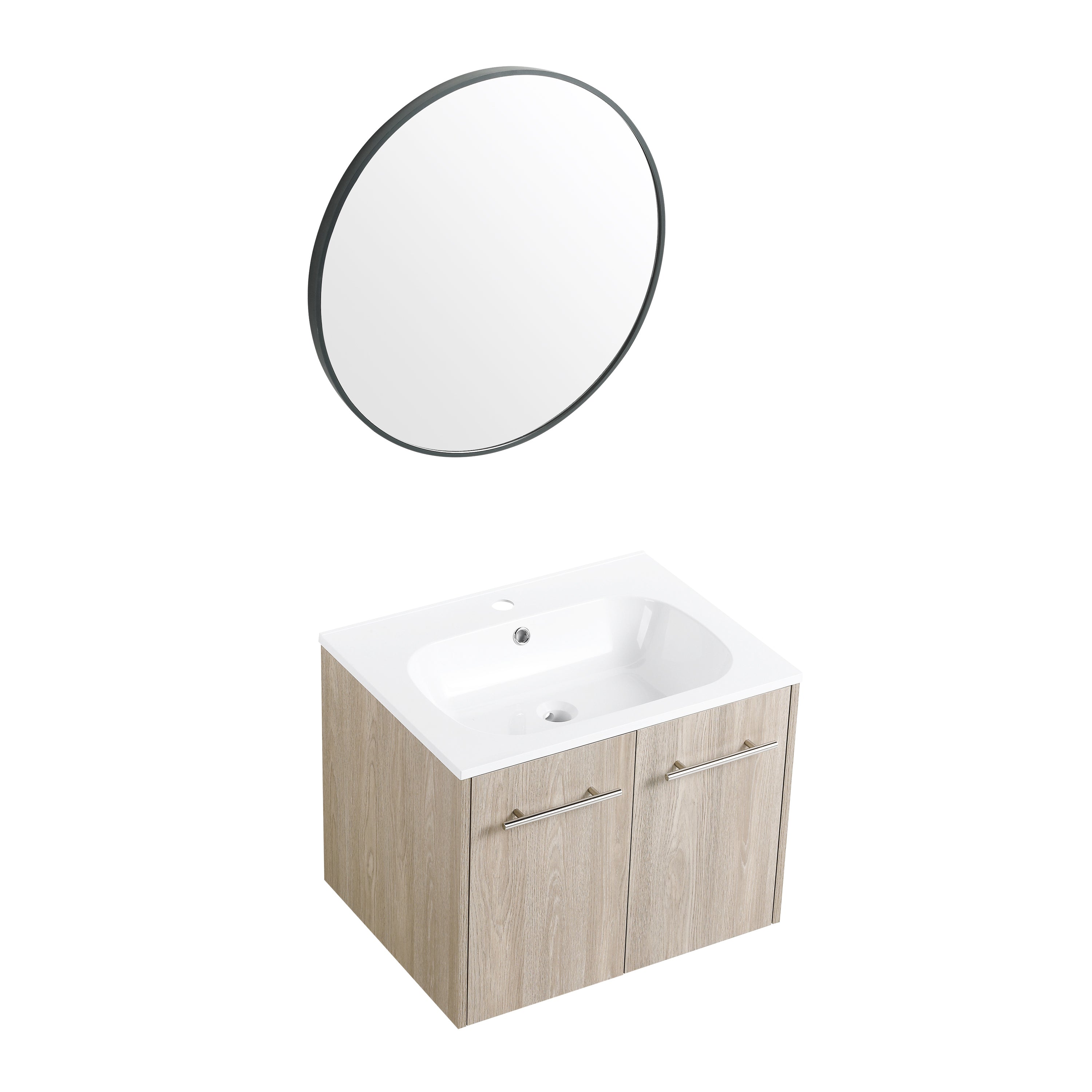 24 Inch Wall Mounted Bathroom Vanity(KD-Packing)-BVC04724WEO