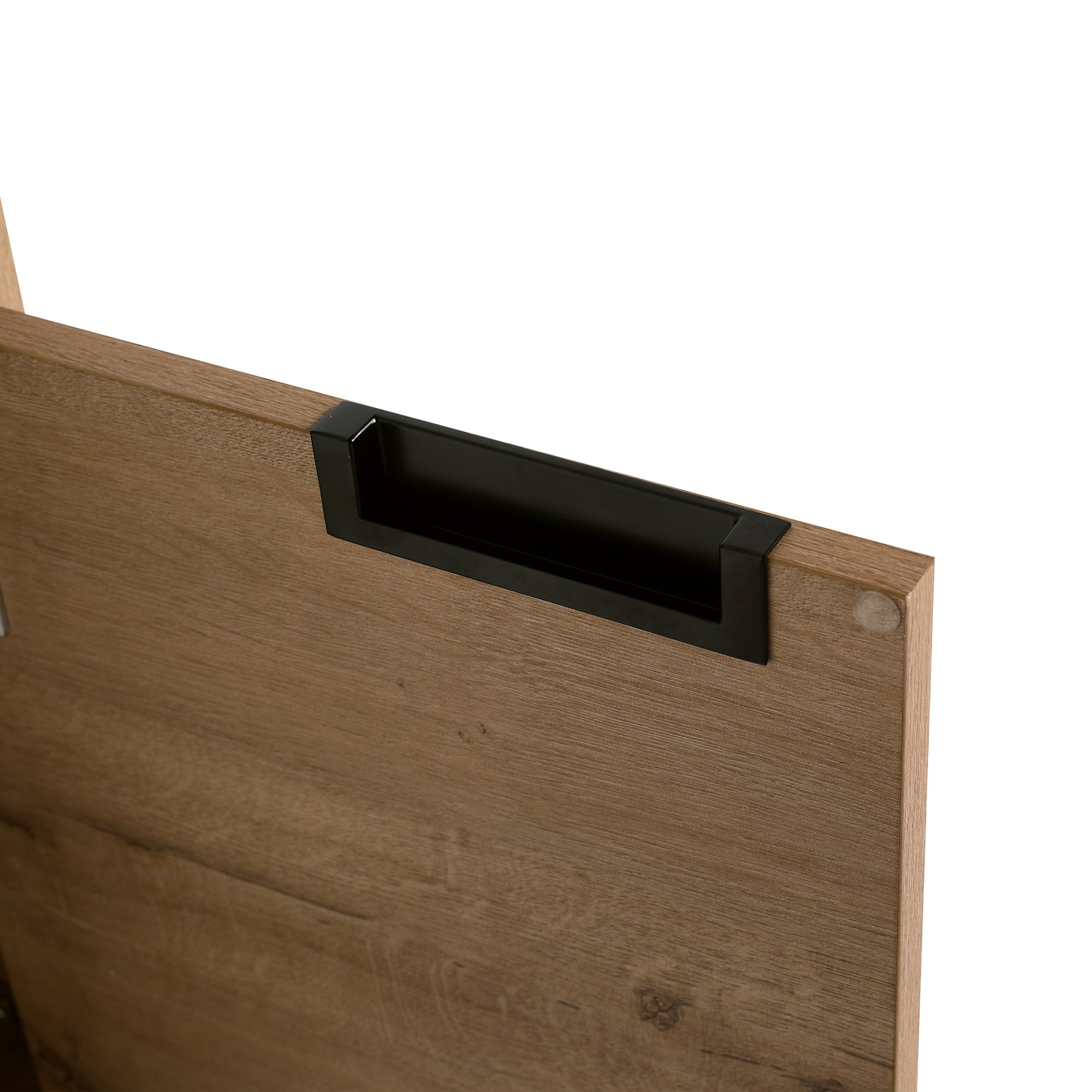 36 Inch Plywood Wall Mounted Bathroom Vanity Set with Integrated Drop-Shaped Resin Sink