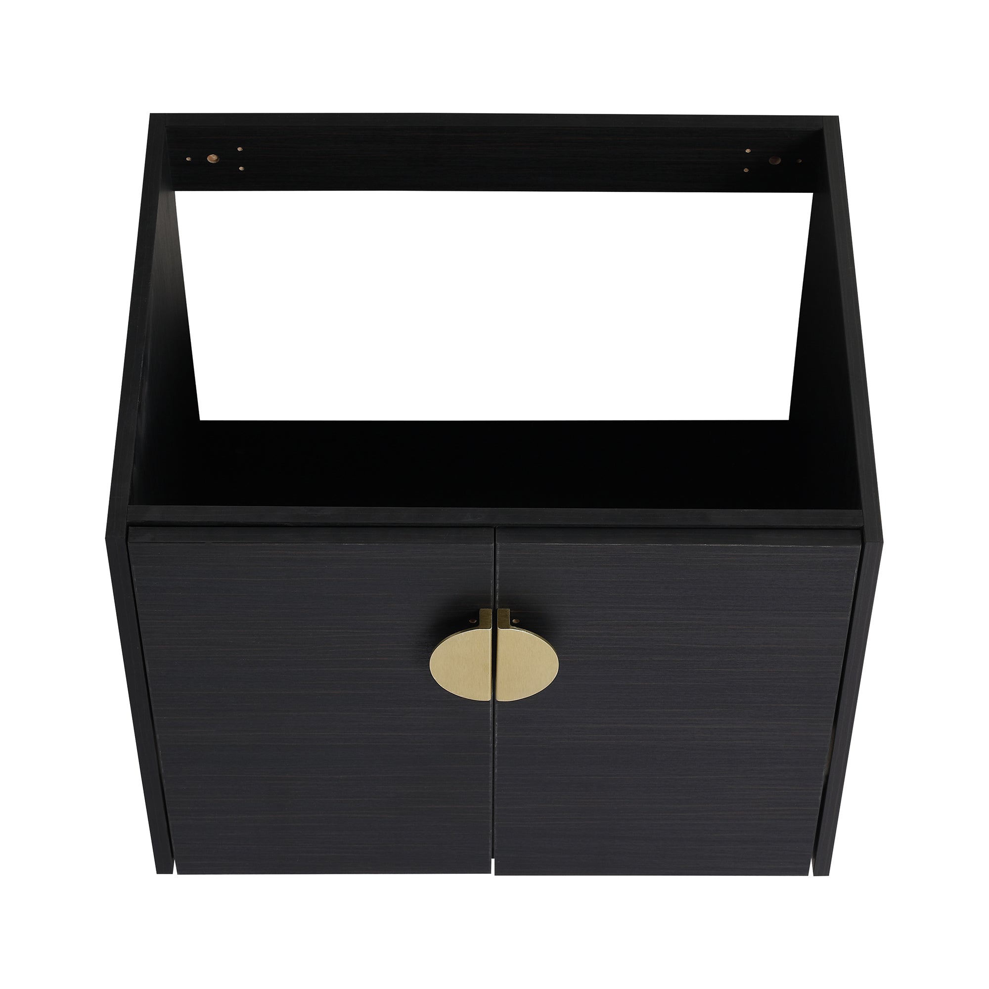 36 Inch Plywood Wall Mounted Bathroom Vanity Set with Integrated Drop-Shaped Resin Sink