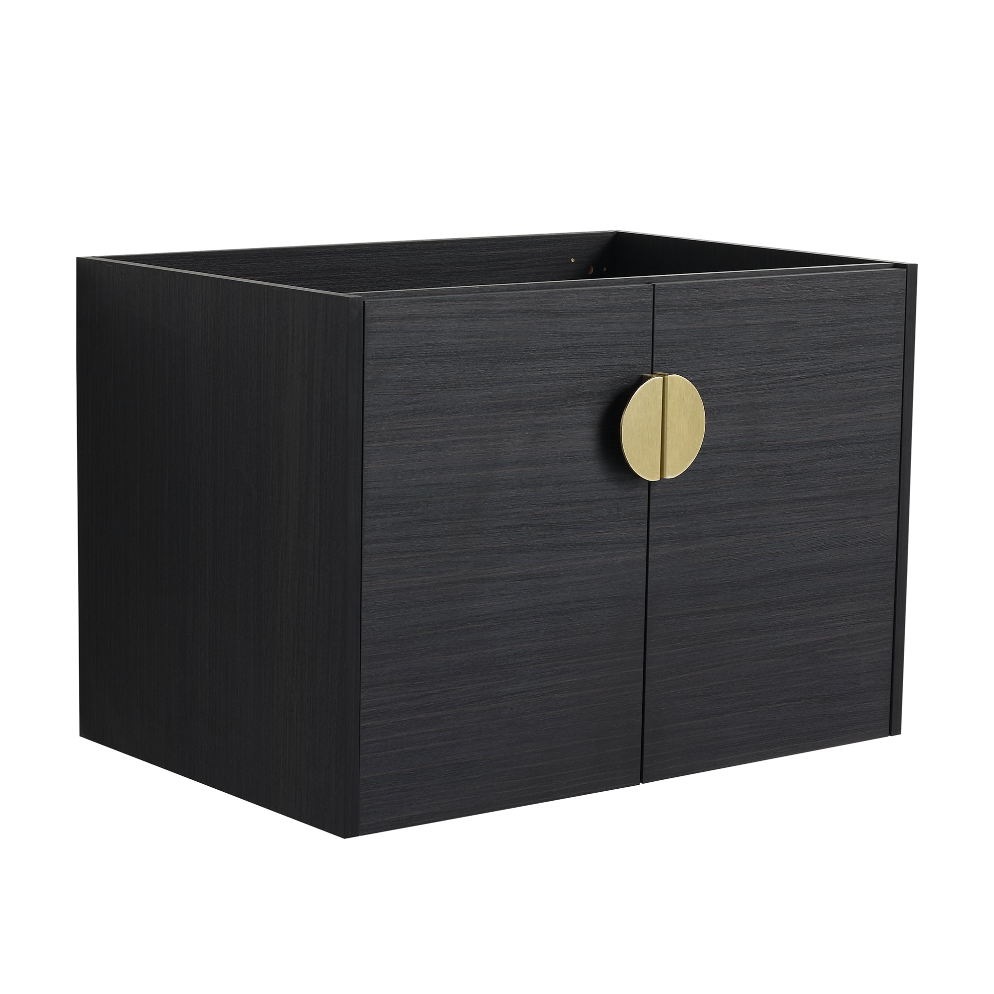 36 Inch Plywood Wall Mounted Bathroom Vanity Set with Integrated Drop-Shaped Resin Sink