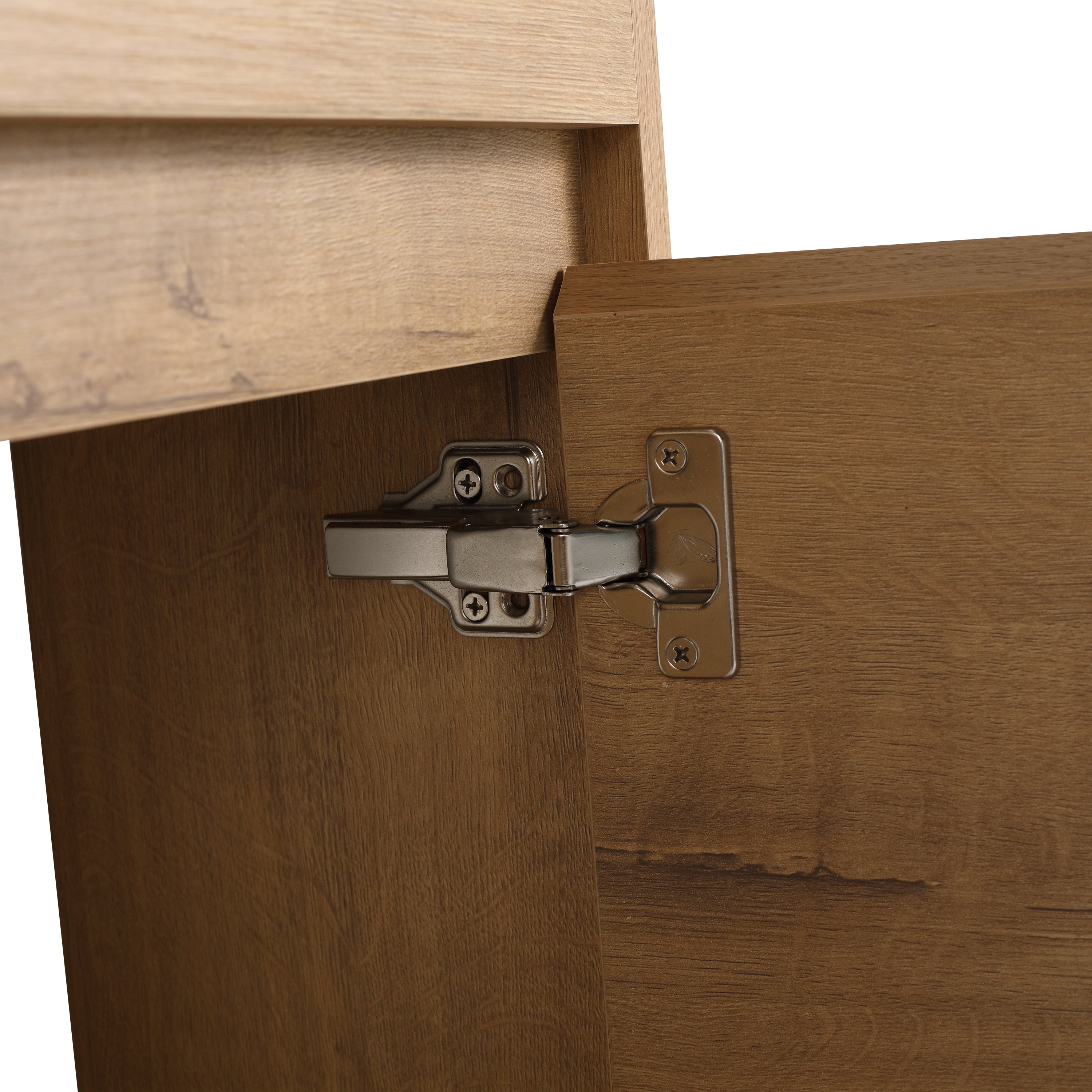 17 in.W Wall-Mounted Plywood Bathroom Vanity in Gloss White with Ceramic Sink