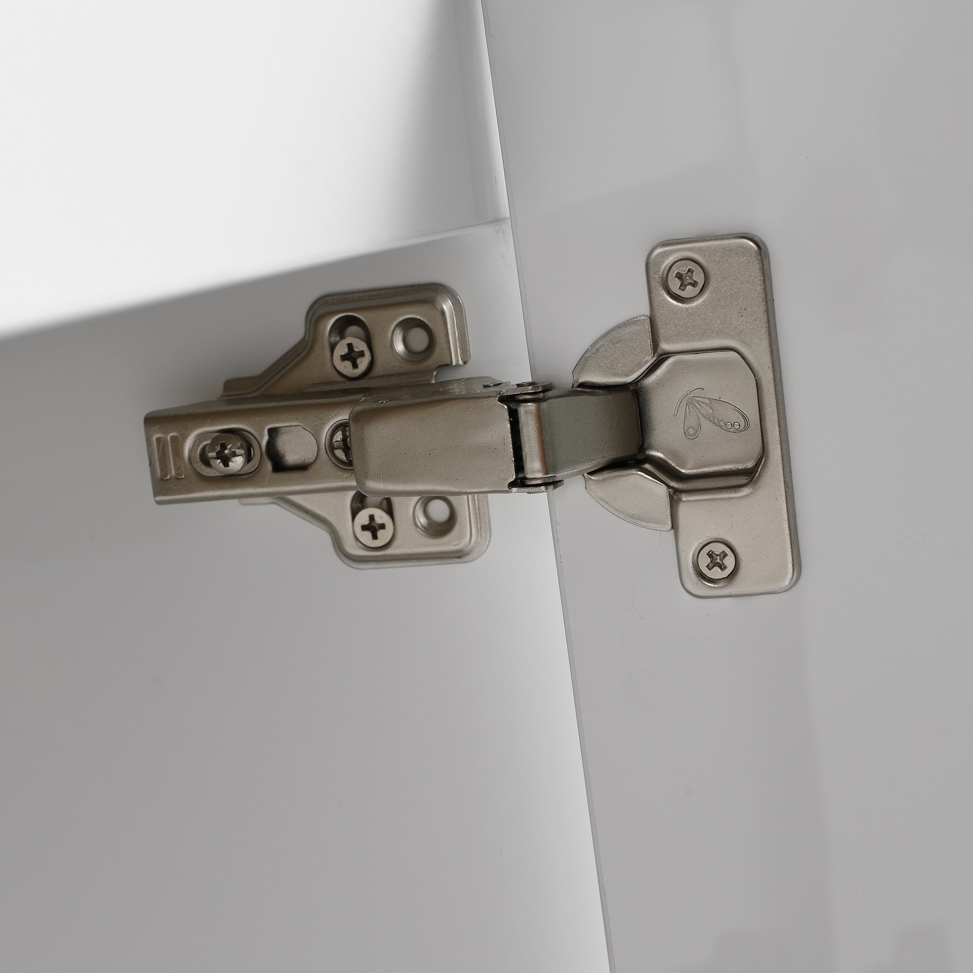 24"/28" inch Wall Mounted Bathroom Vanity Set in White with Integrated Ceramic Sink
