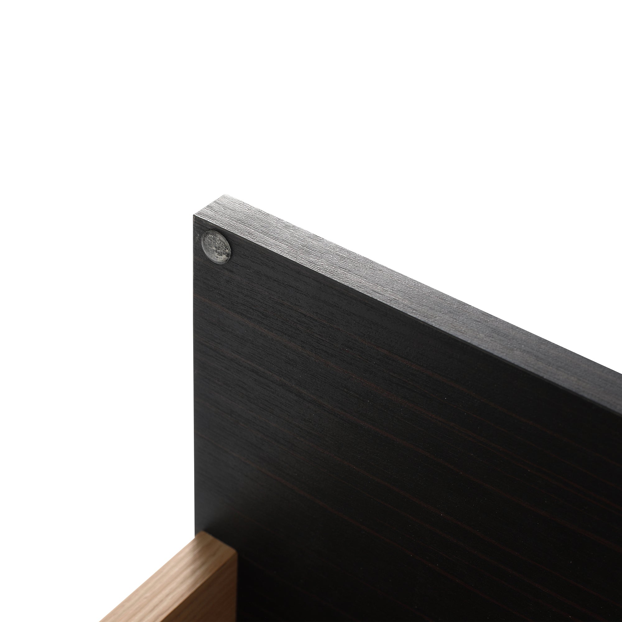 24 inch Wall-Mounted Bathroom Vanity Set in Black with Integrated Ceramic Sink
