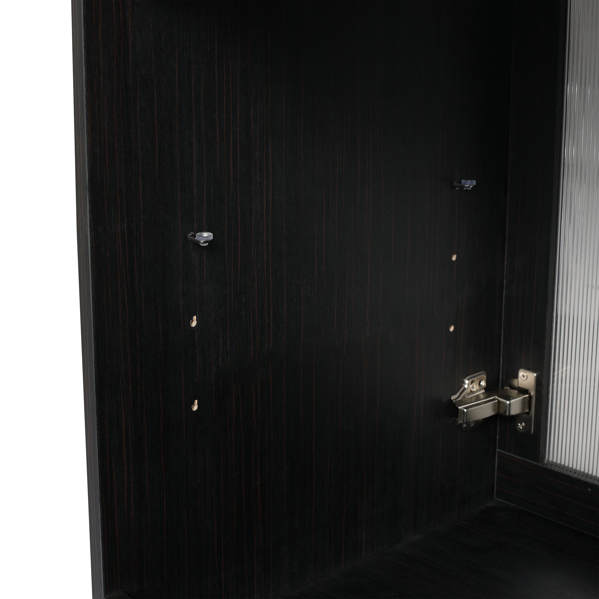 24/32 inch Freestanding Bathroom Vanity Set in Black with Integrated Ceramic Sink