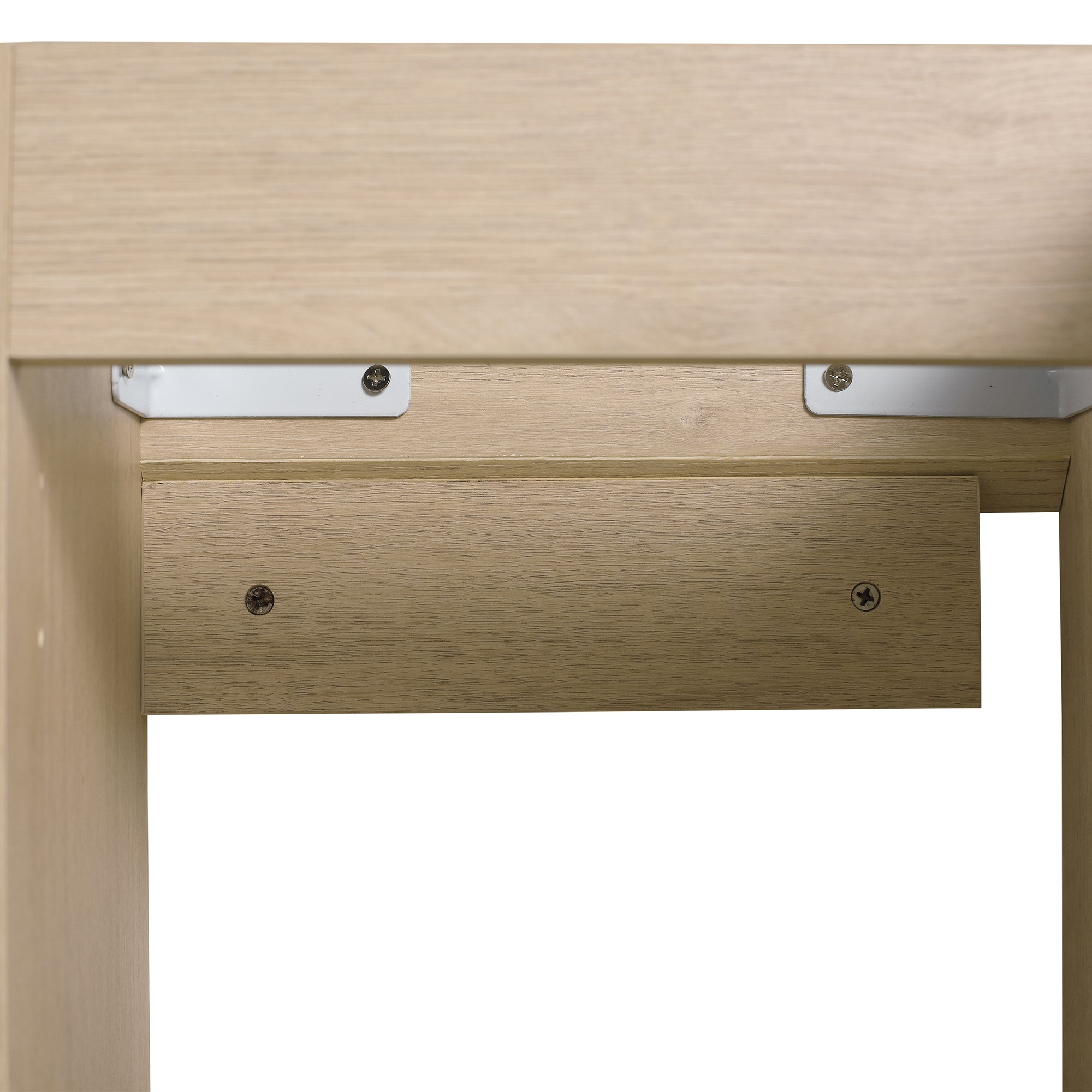 16 Inch Plywood Wall-Mounted Bathroom Vanity Set in Plain Light Oak with Single Gel Sink