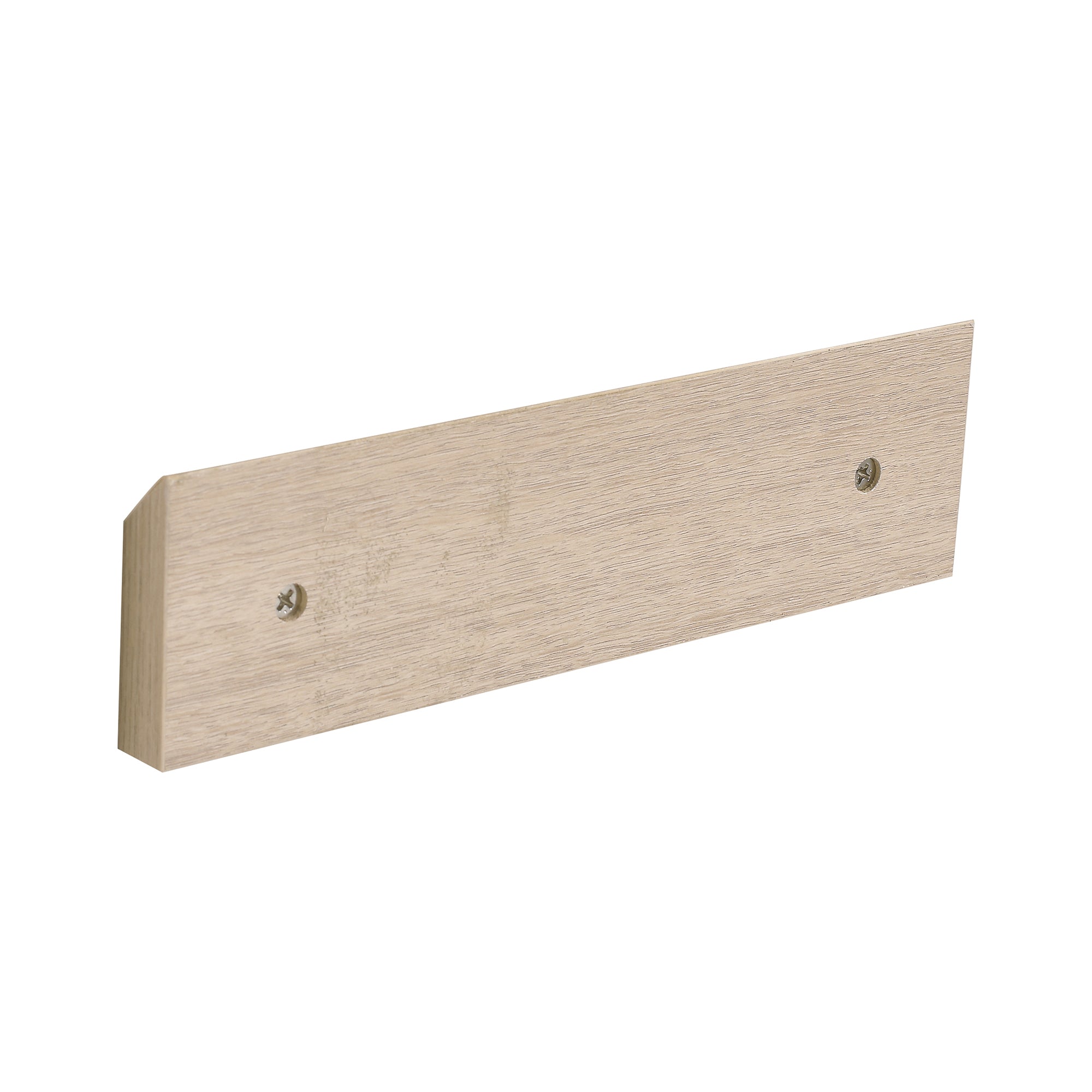 16 Inch Plywood Wall-Mounted Bathroom Vanity Set in Plain Light Oak with Single Gel Sink