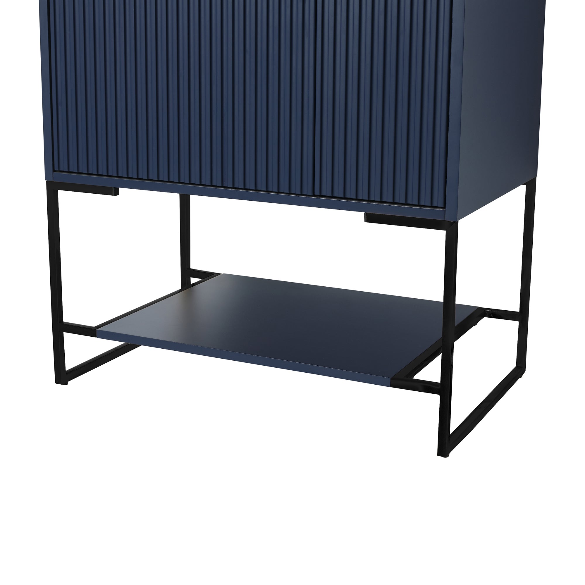 30 Inch Plywood Freestanding Bathroom Vanity Set with Integrated Resin Basin and Doors