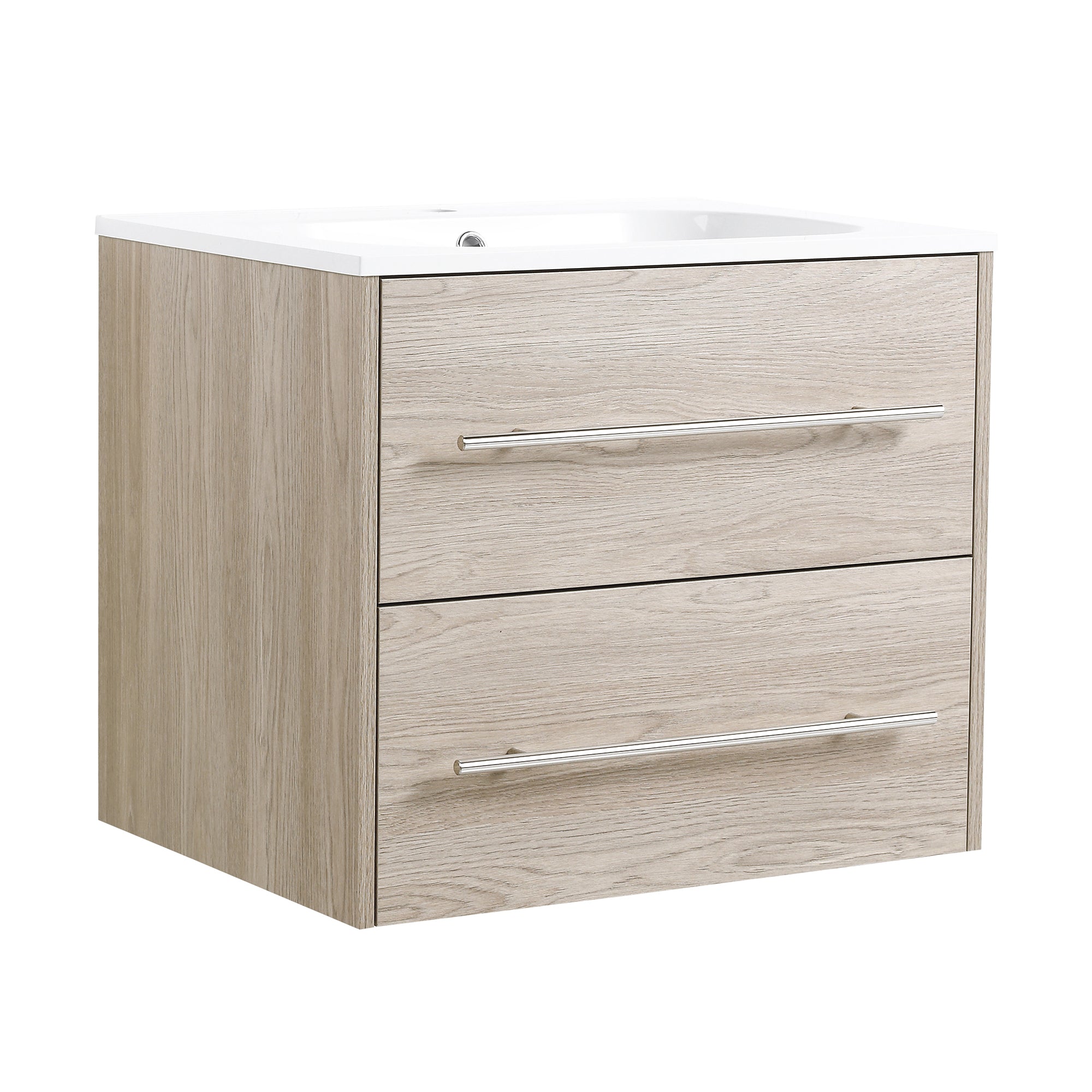 36 Inch Plywood Freestanding Bathroom Vanity with Gel Basin and Doors