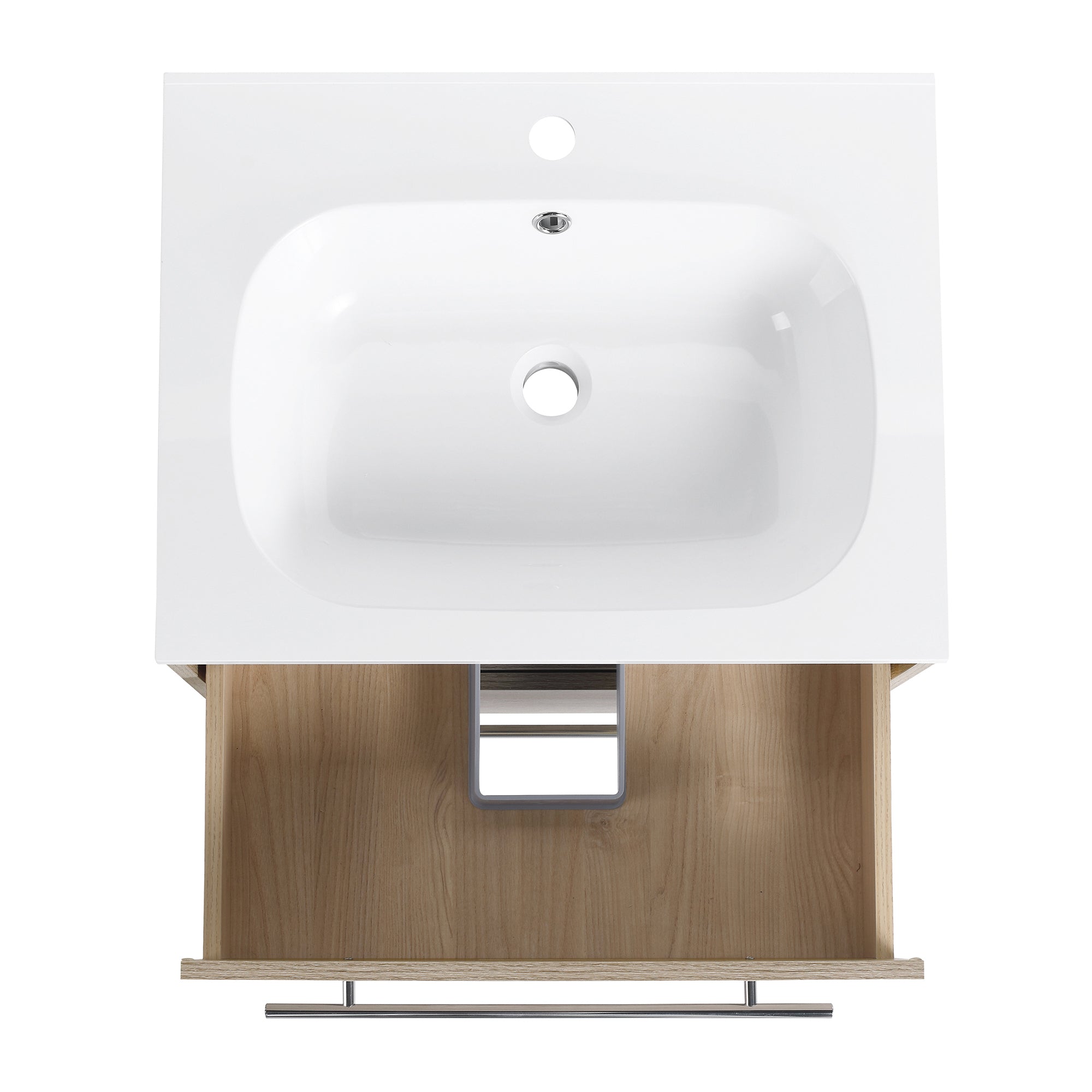 36 Inch Plywood Freestanding Bathroom Vanity with Gel Basin and Doors