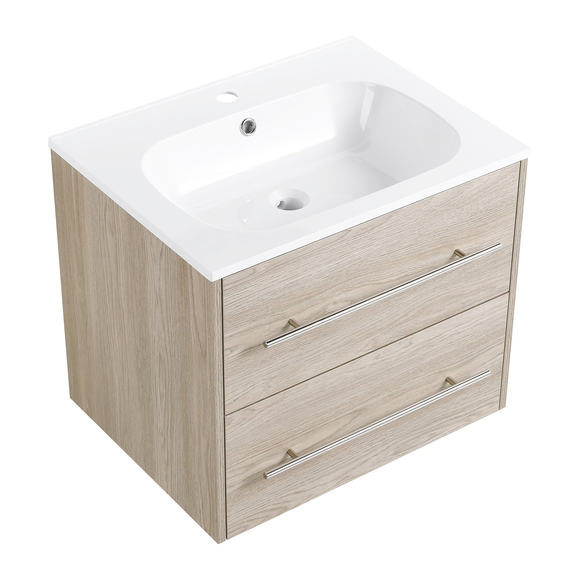 36 Inch Plywood Freestanding Bathroom Vanity with Gel Basin and Doors