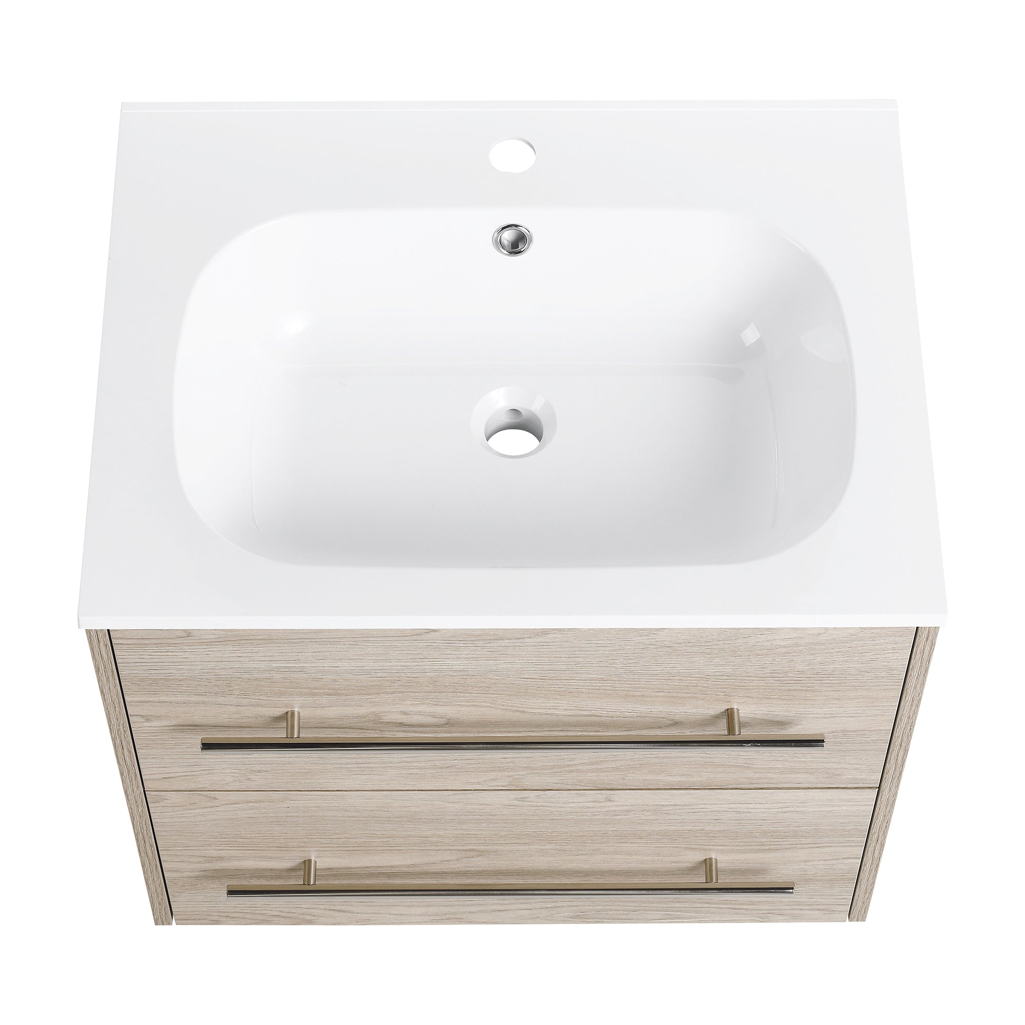 36 Inch Plywood Freestanding Bathroom Vanity with Gel Basin and Doors