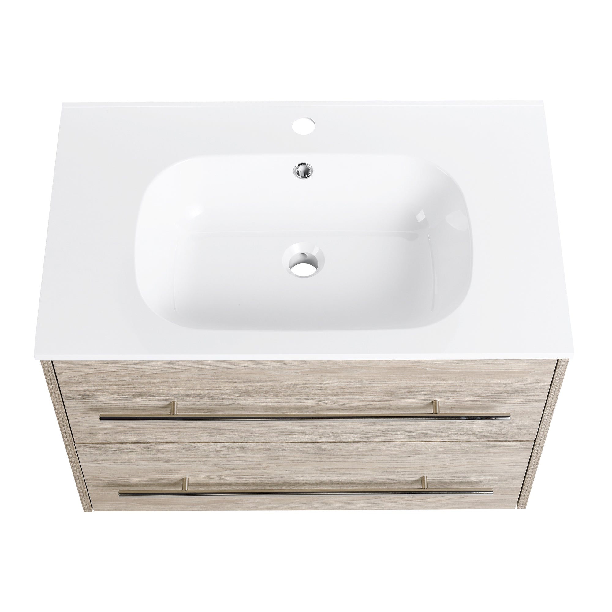 36 Inch Plywood Freestanding Bathroom Vanity with Gel Basin and Doors