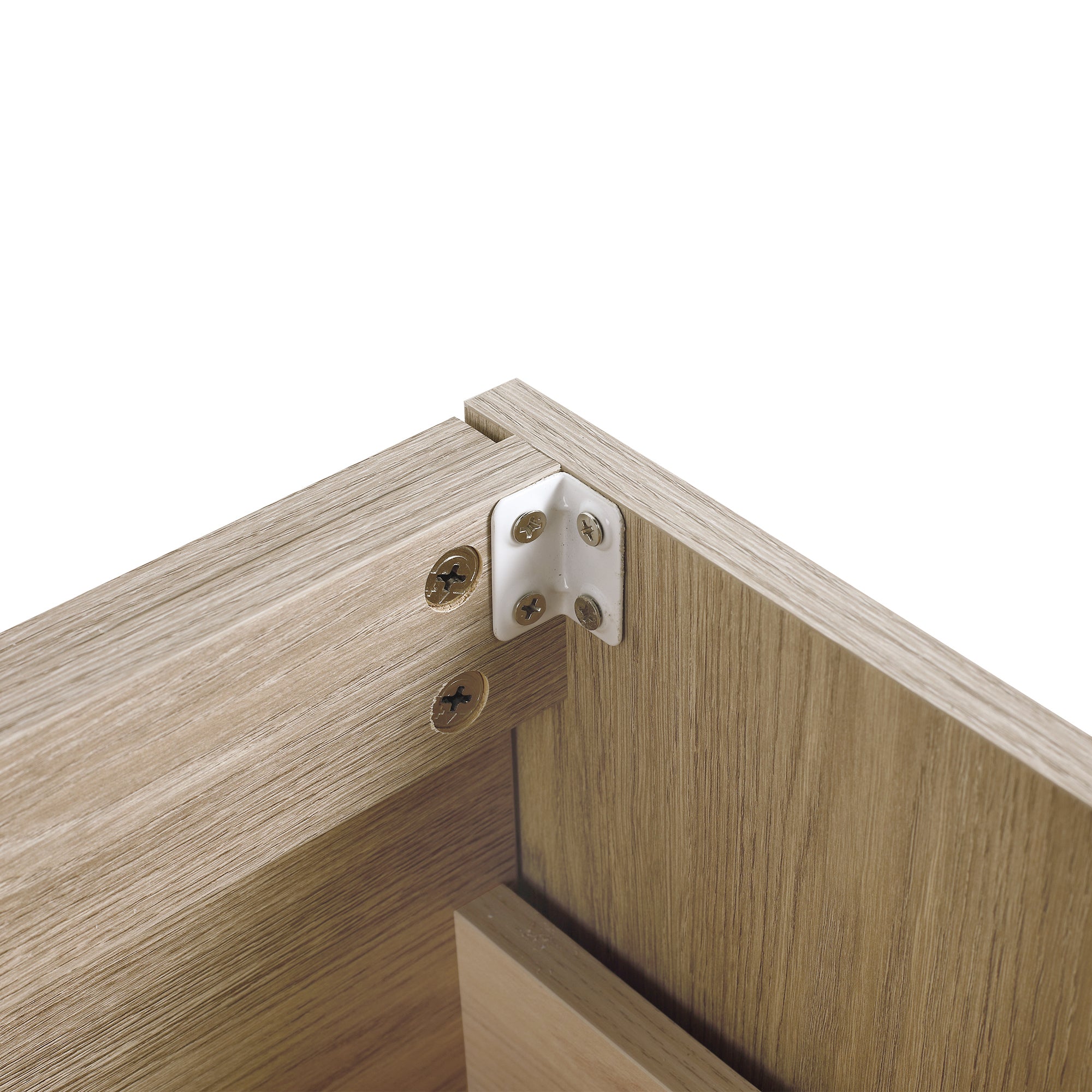 36 Inch Plywood Freestanding Bathroom Vanity with Gel Basin and Doors