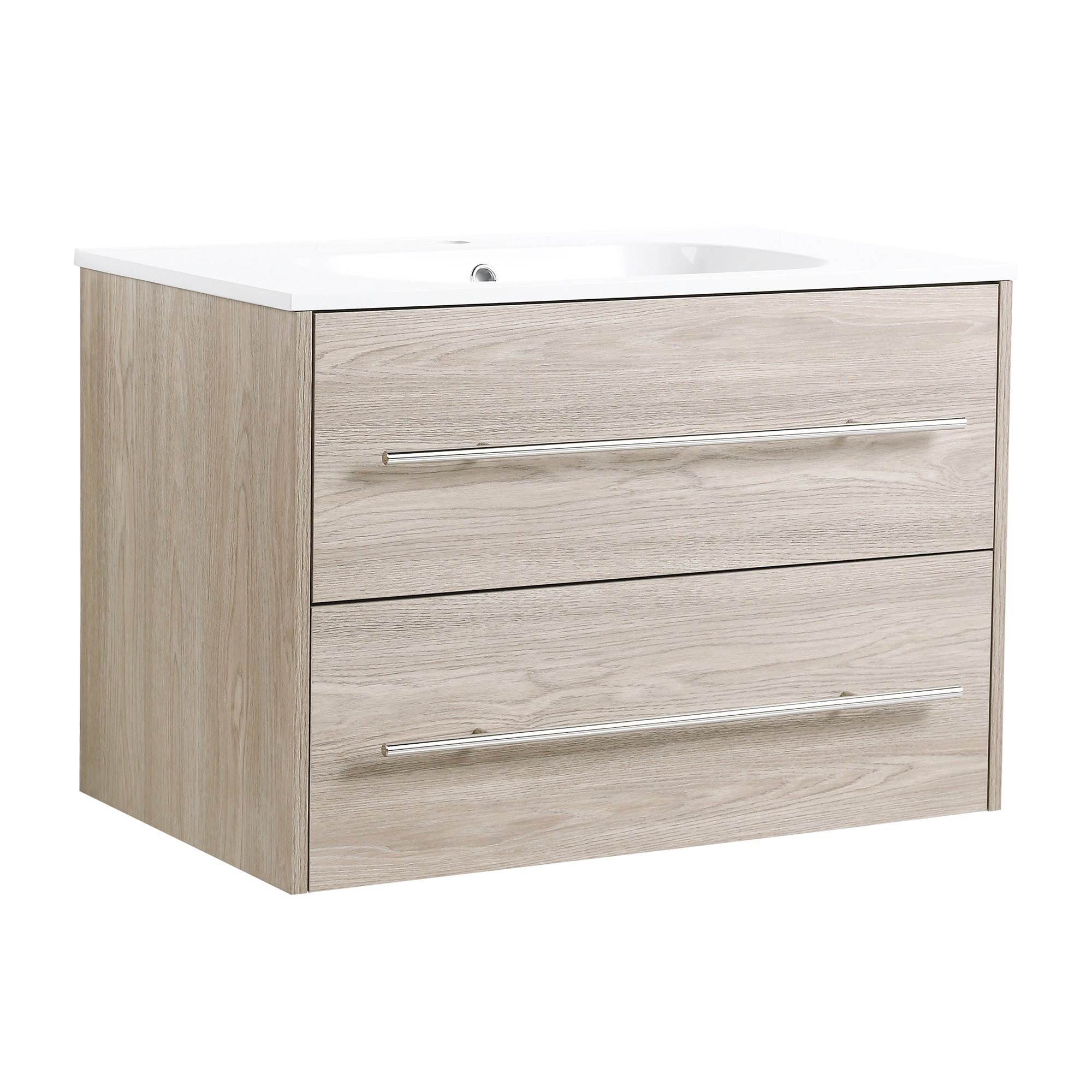 36 Inch Plywood Freestanding Bathroom Vanity with Gel Basin and Doors