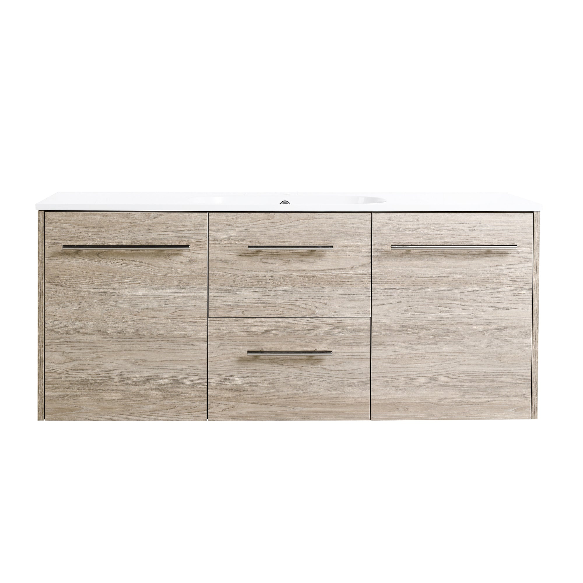 36 Inch Plywood Freestanding Bathroom Vanity with Gel Basin and Doors