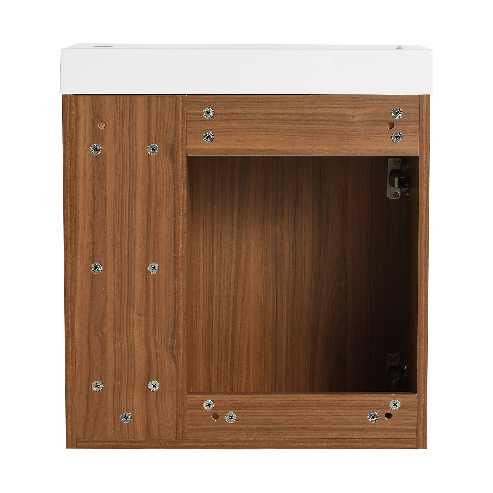 20 inch Wall-Mounted Bathroom Vanity Set  with Integrated Resin Sink