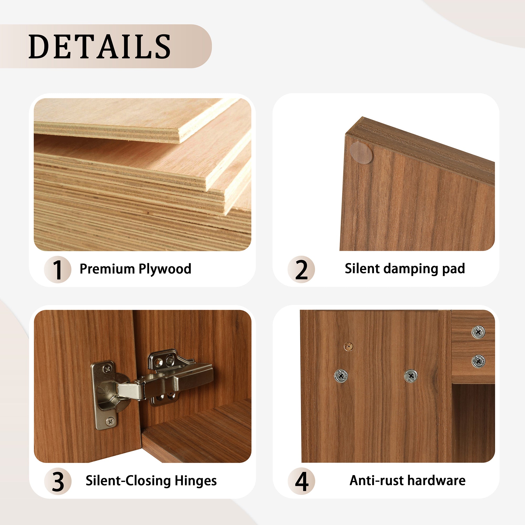 20 inch Wall-Mounted Bathroom Vanity Set  with Integrated Resin Sink