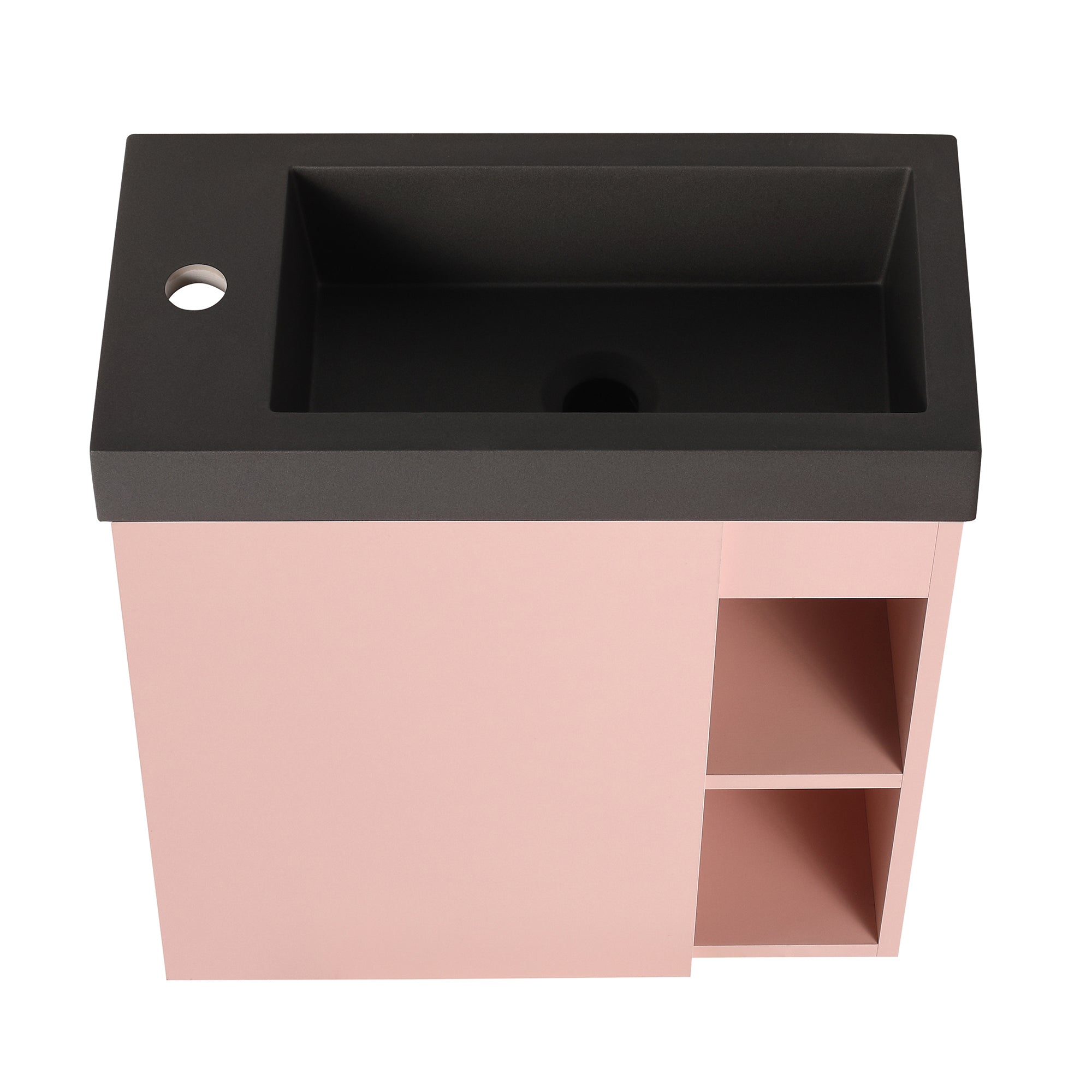 20 inch Wall-Mounted Bathroom Vanity Set  with Integrated Resin Sink