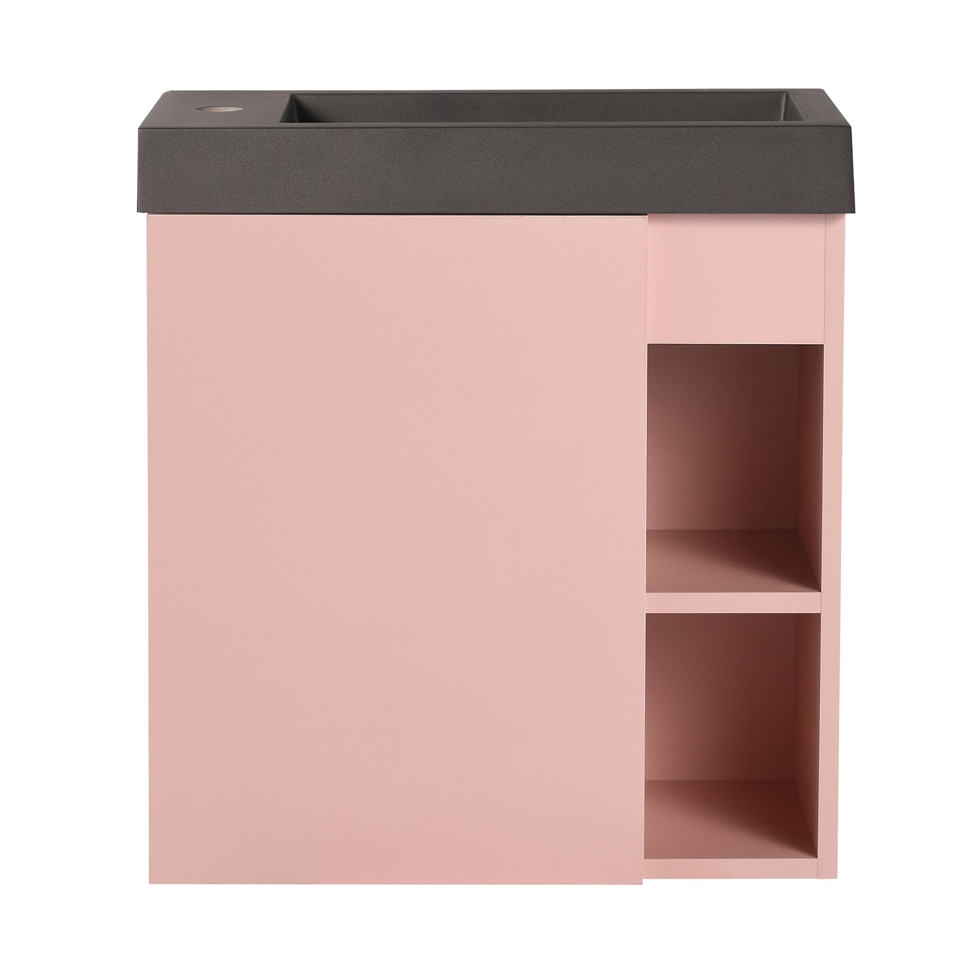 20 inch Wall-Mounted Bathroom Vanity Set  with Integrated Resin Sink