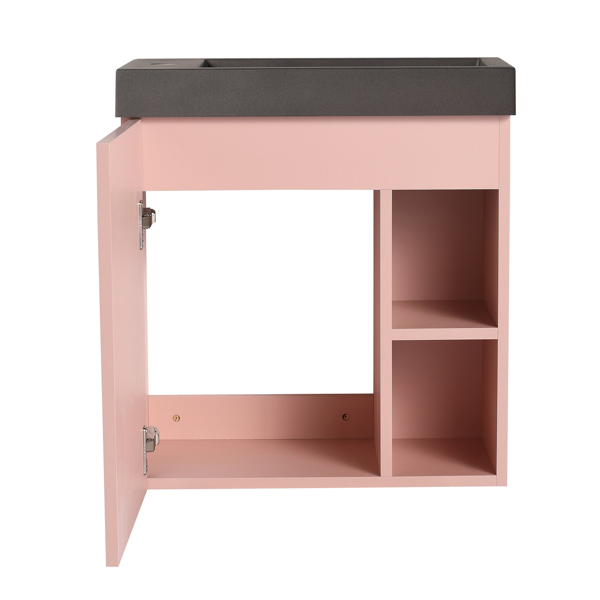 20 inch Wall-Mounted Bathroom Vanity Set  with Integrated Resin Sink