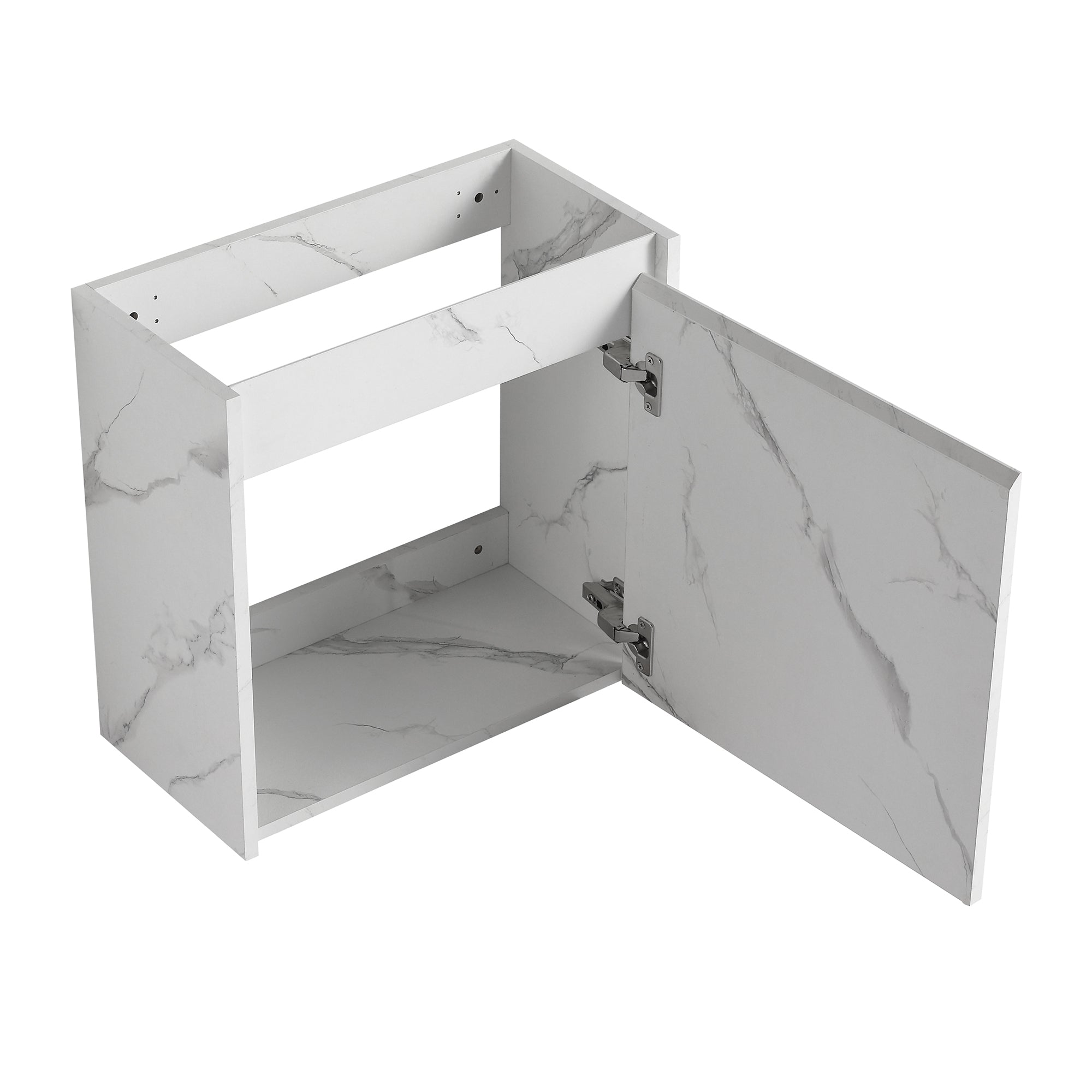 20 inch Wall-Mounted Bathroom Vanity Set  with Integrated Resin Sink