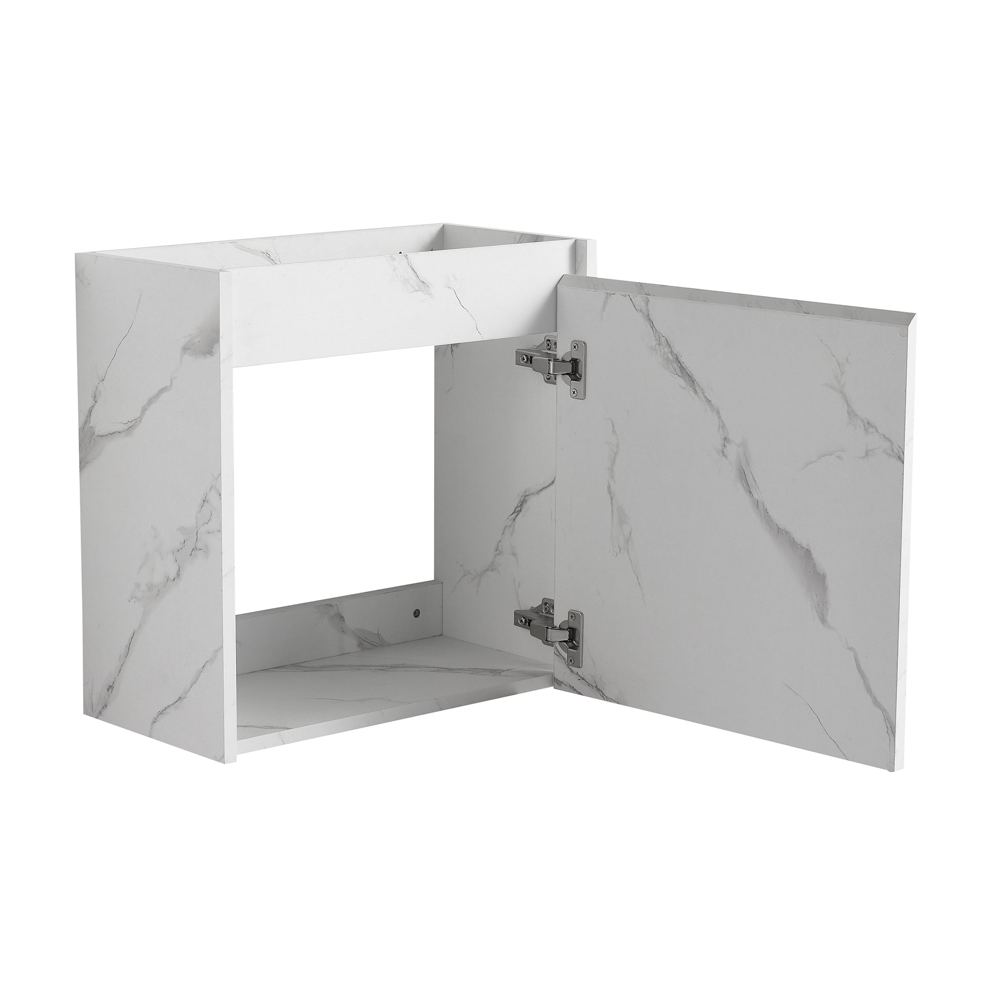 20 inch Wall-Mounted Bathroom Vanity Set  with Integrated Resin Sink
