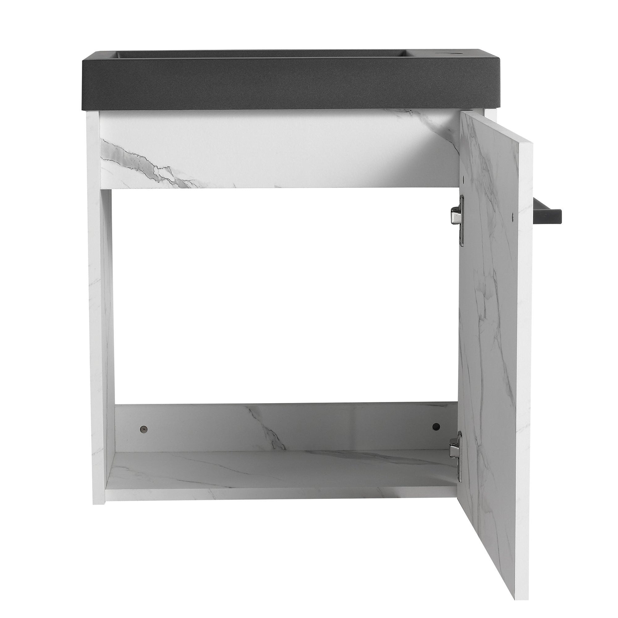 20 inch Wall-Mounted Bathroom Vanity Set  with Integrated Resin Sink