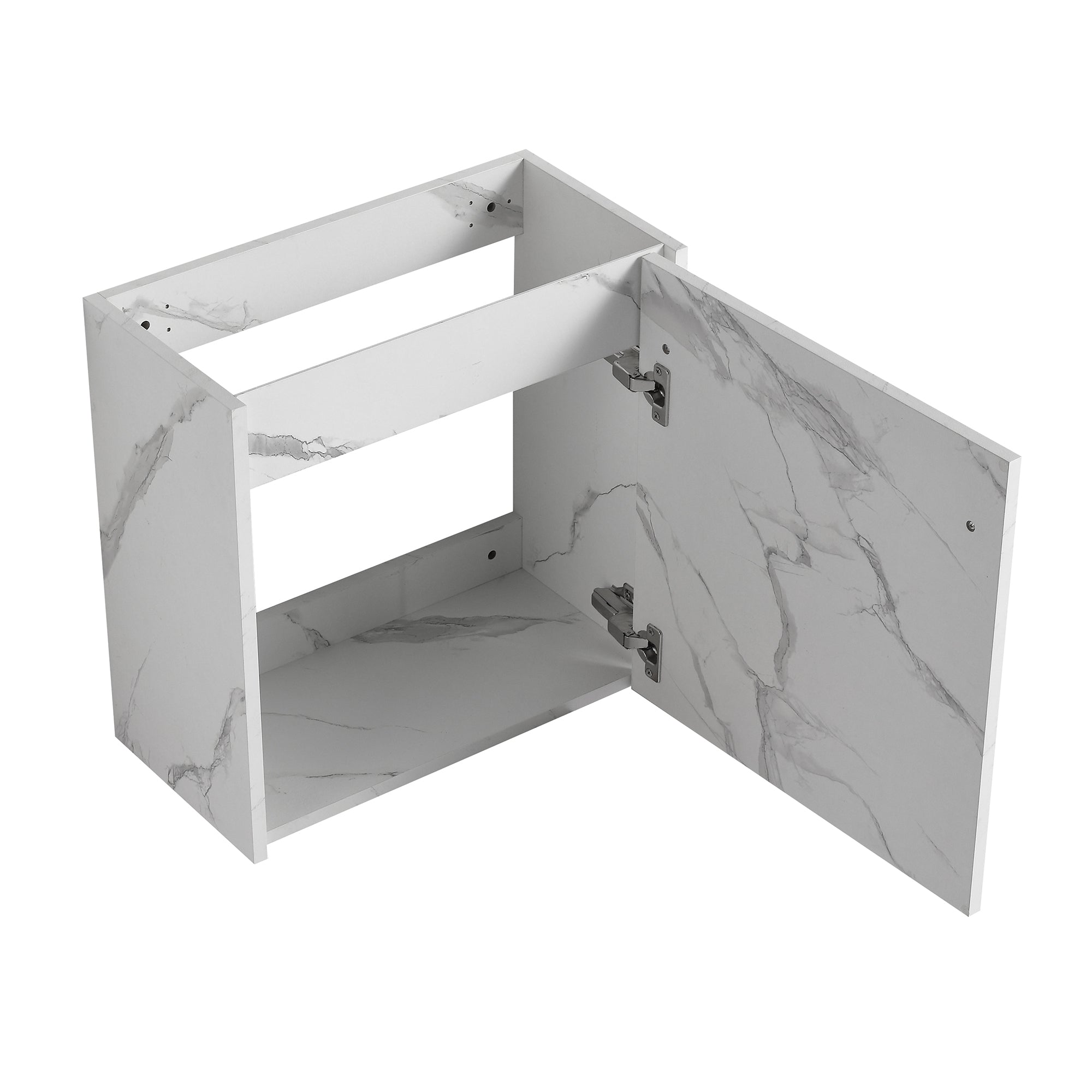 20 inch Wall-Mounted Bathroom Vanity Set  with Integrated Resin Sink