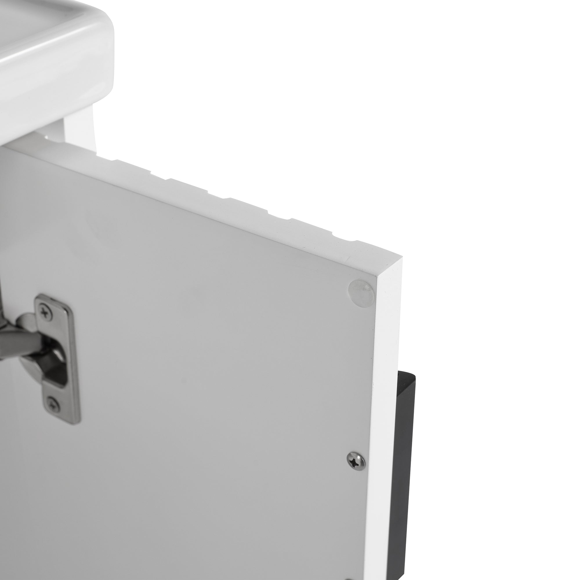24 inch Plywood Wall Mounted Bathroom Vanity Set with Integrated Ceramic Sink