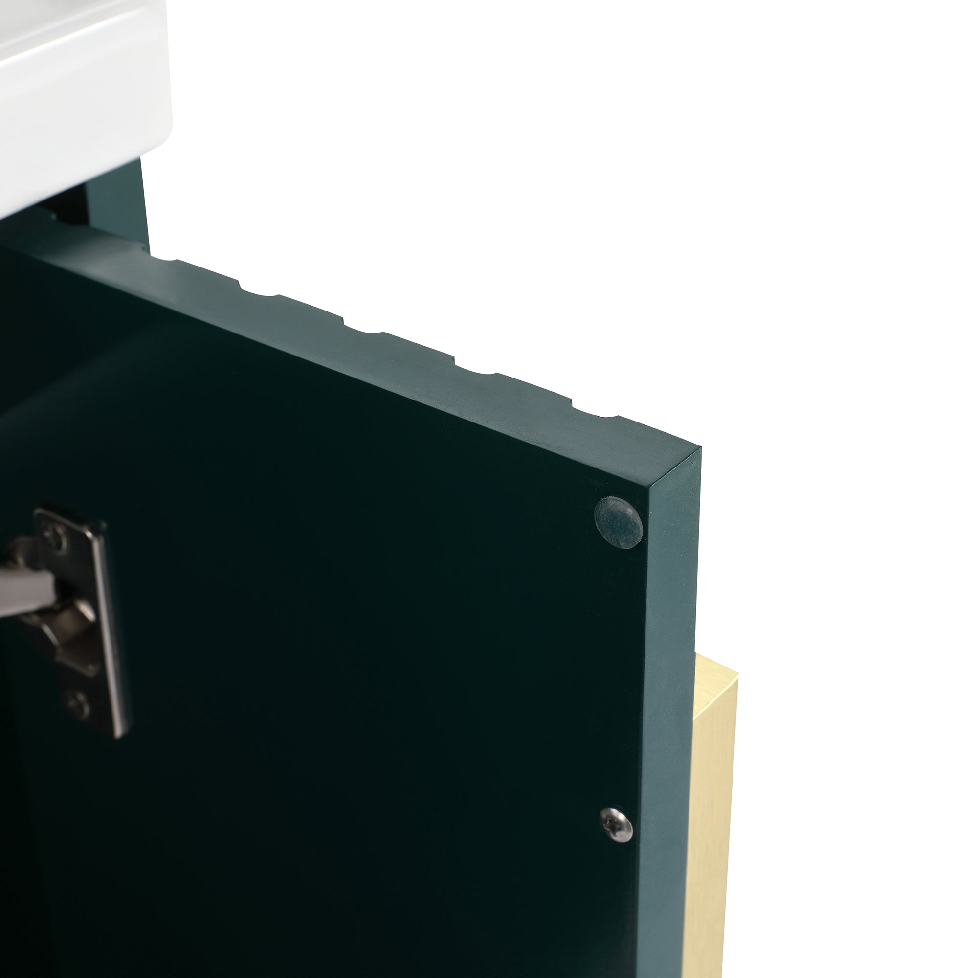 24 inch Plywood Wall Mounted Bathroom Vanity Set with Integrated Ceramic Sink