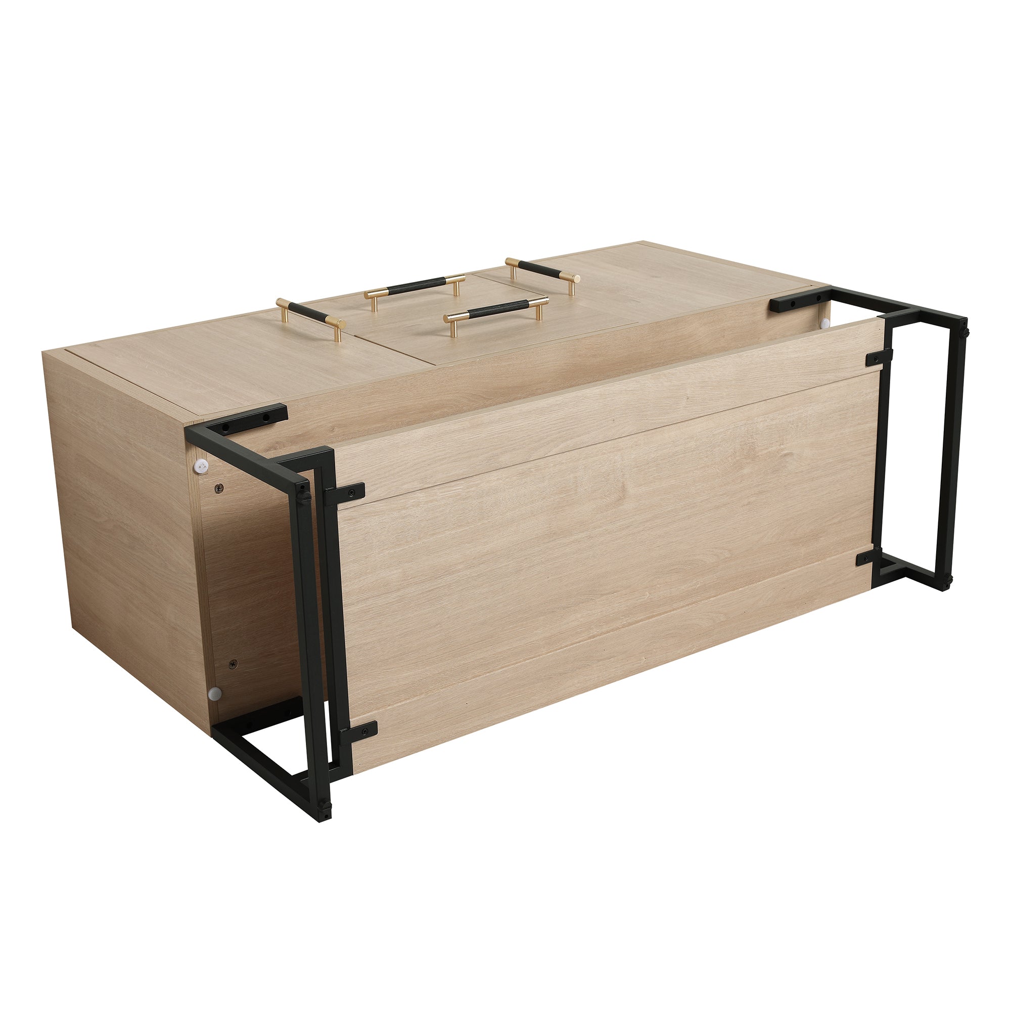24 Inch Plywood Freestanding Bathroom Vanity With White Resin Sink and Doors and shelf