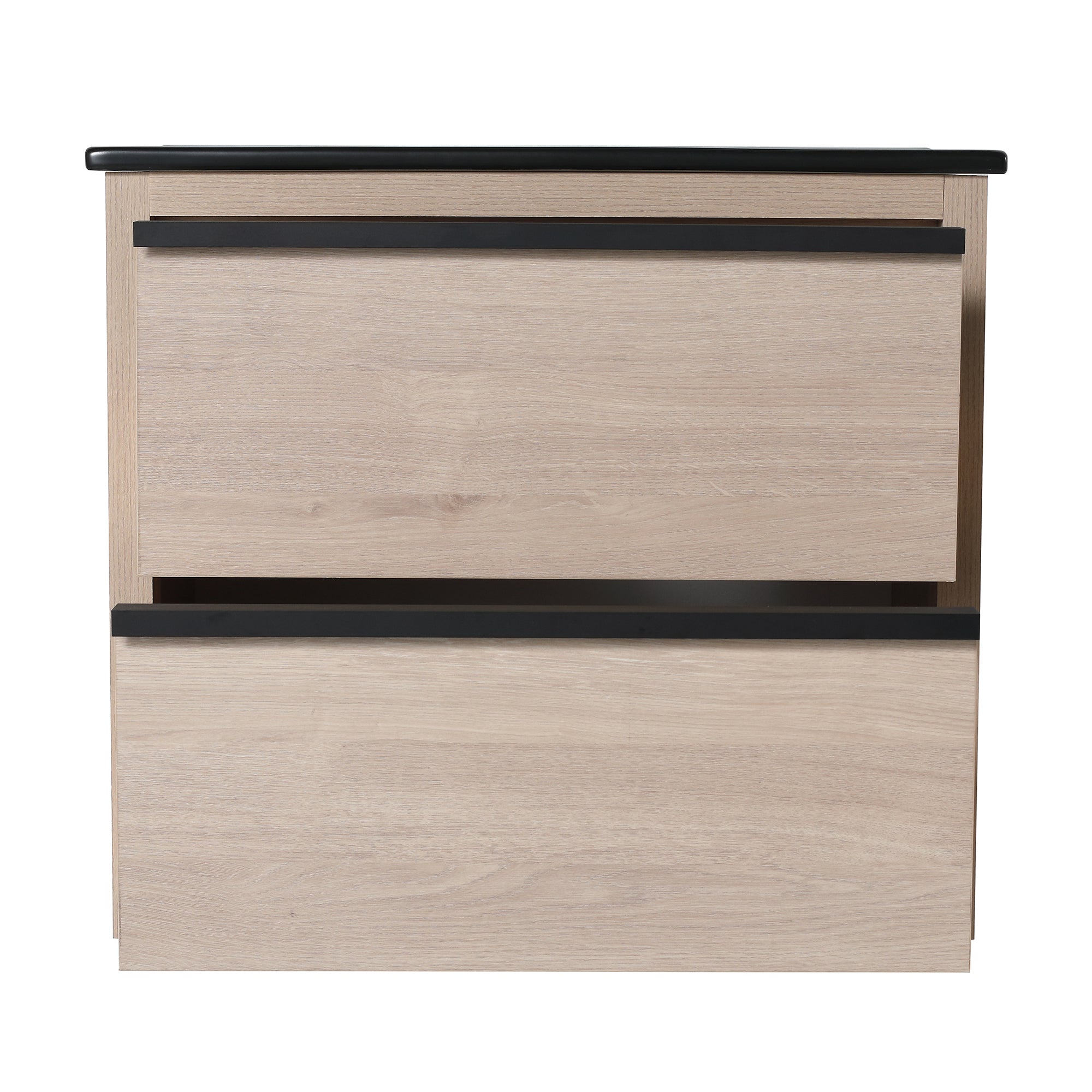 24 Inch Plywood Freestanding Bathroom Vanity With White Resin Sink and Doors and shelf