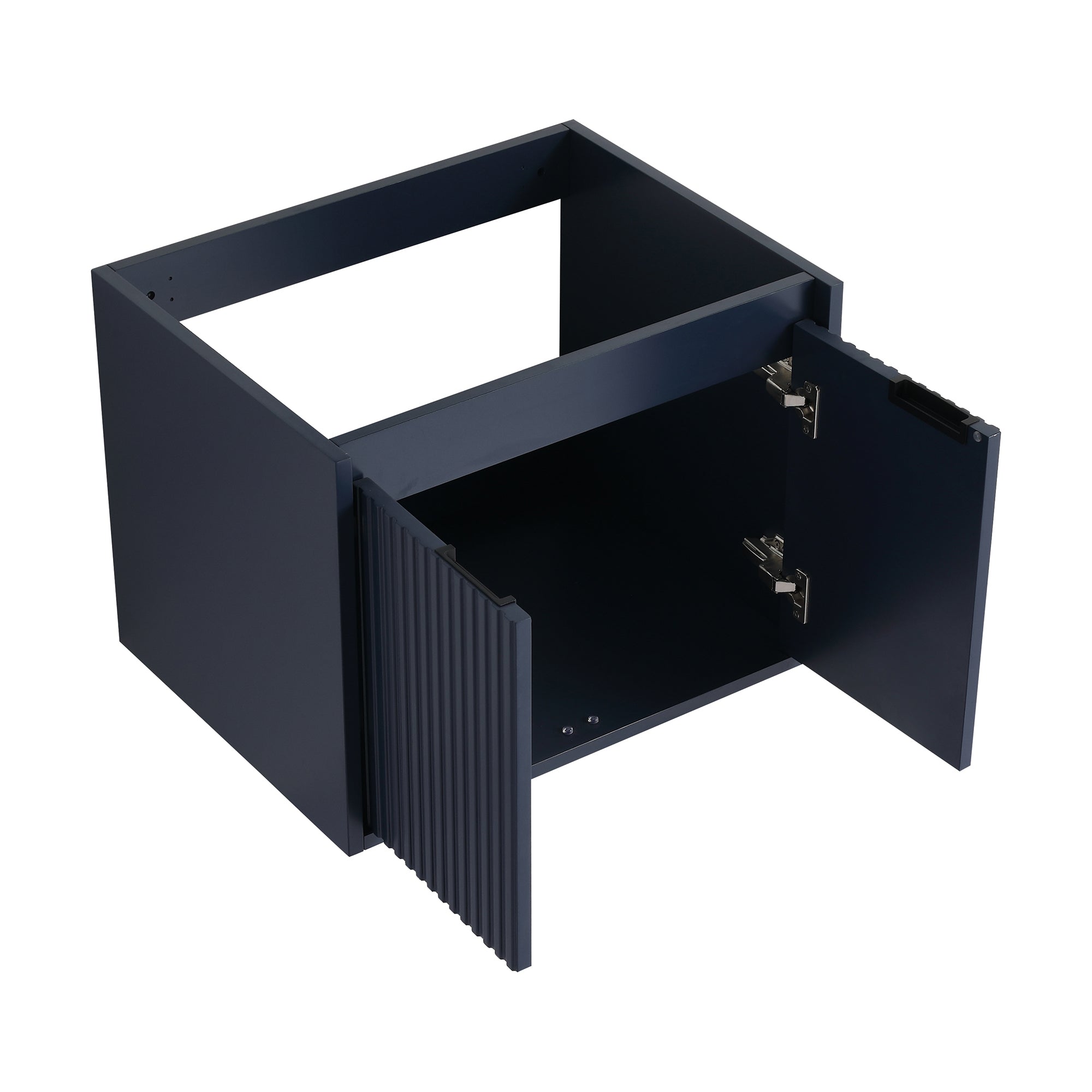 36 Inch Plywood Wall Mounted Bathroom Vanity Set with Integrated Gel Basin