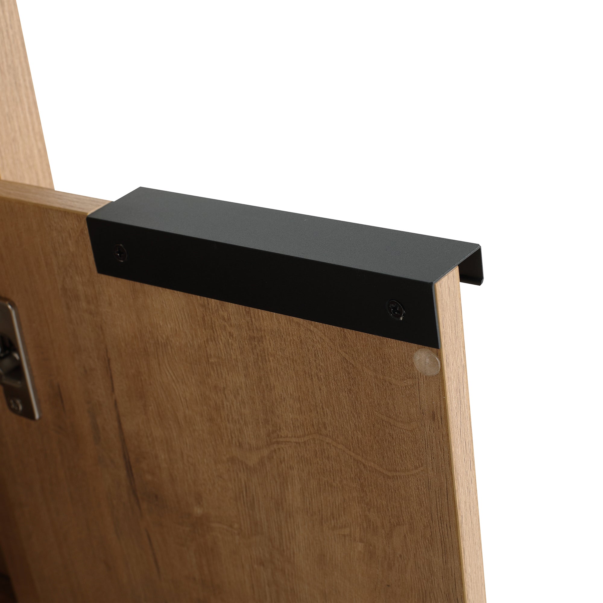 24 Inch Plywood Freestanding Bathroom Vanity Set with Integrated Ceramic Basin and Door