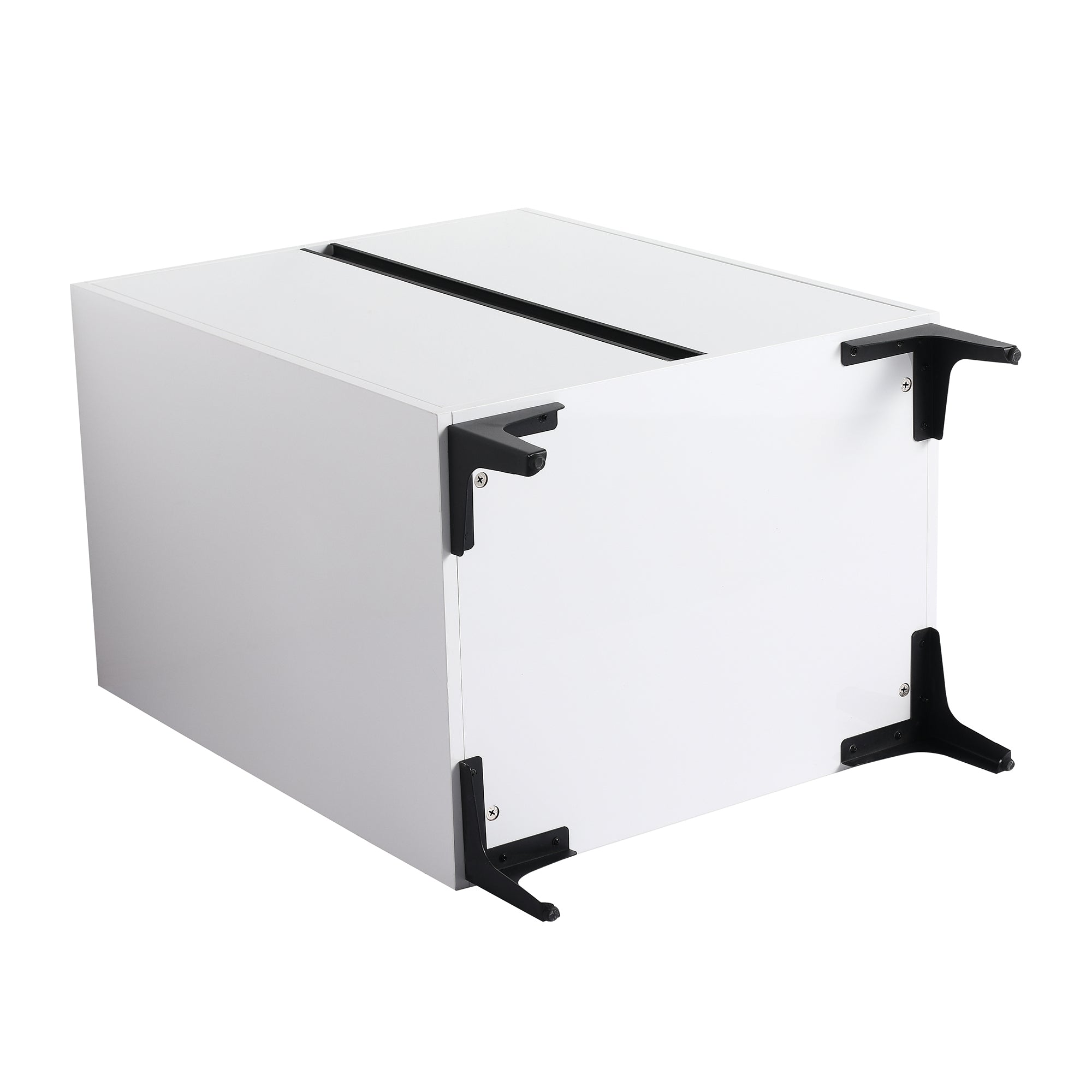 24/30 inch Freestanding Bathroom Vanity Set in White with Integrated Ceramic Sink
