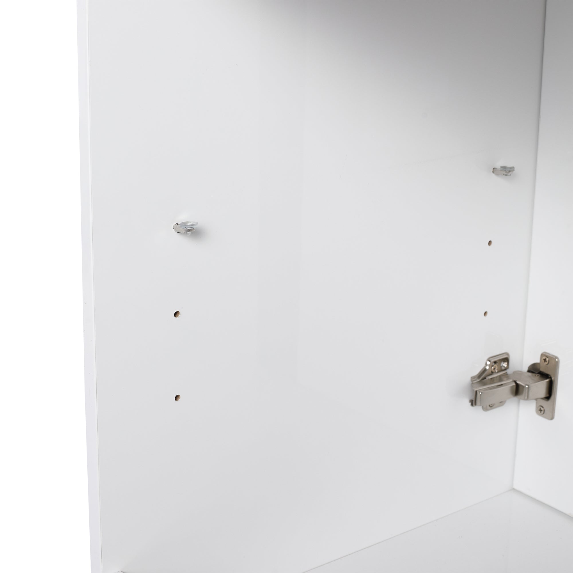 24/30 inch Freestanding Bathroom Vanity Set in White with Integrated Ceramic Sink