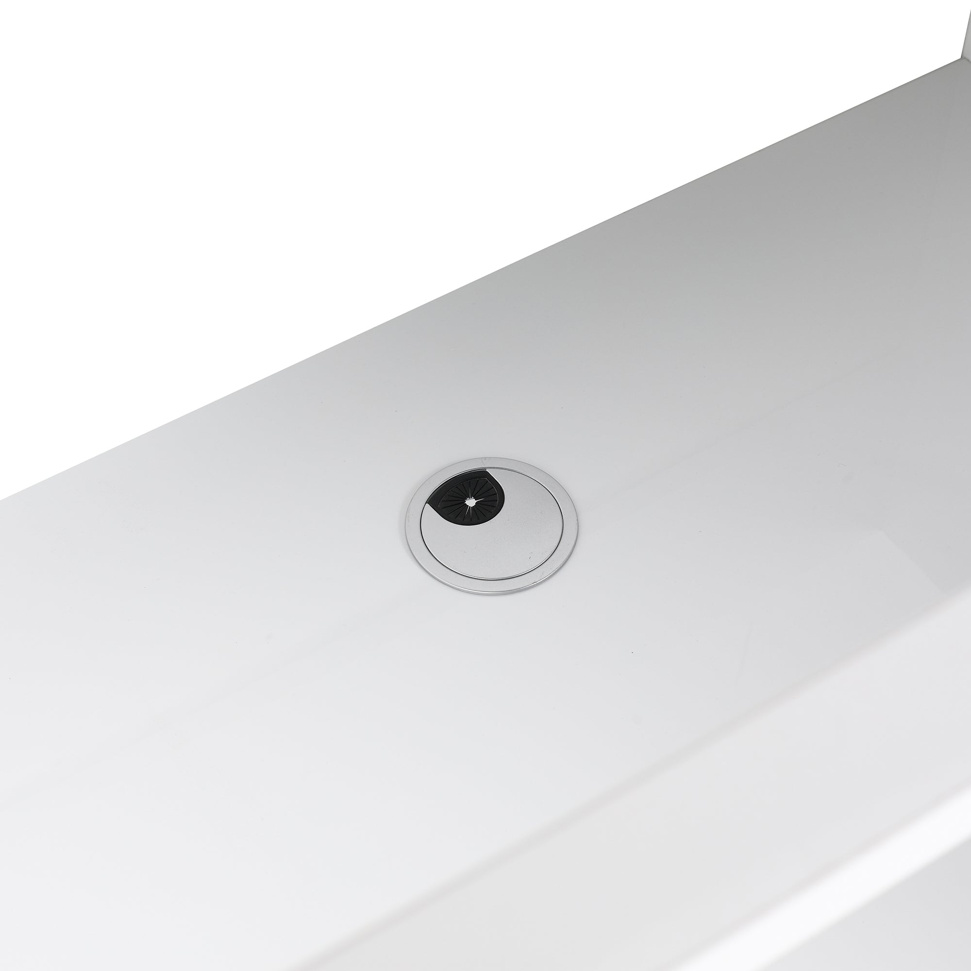 24/30 inch Freestanding Bathroom Vanity Set in White with Integrated Ceramic Sink