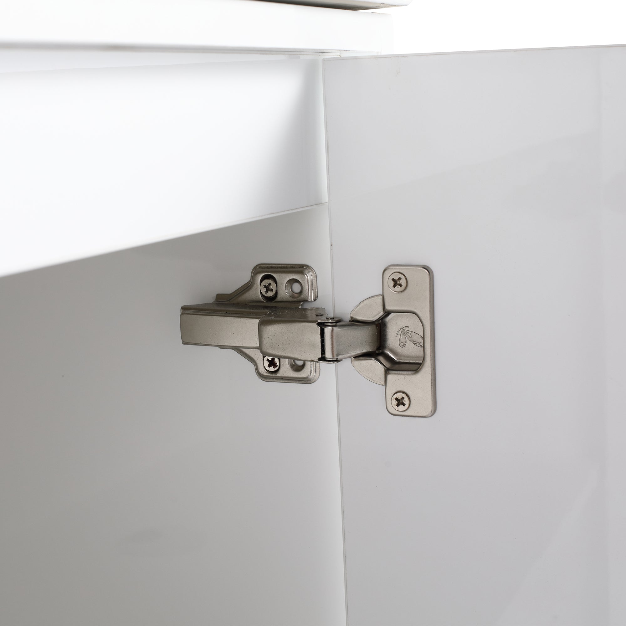 24/30 inch Freestanding Bathroom Vanity Set in White with Integrated Ceramic Sink