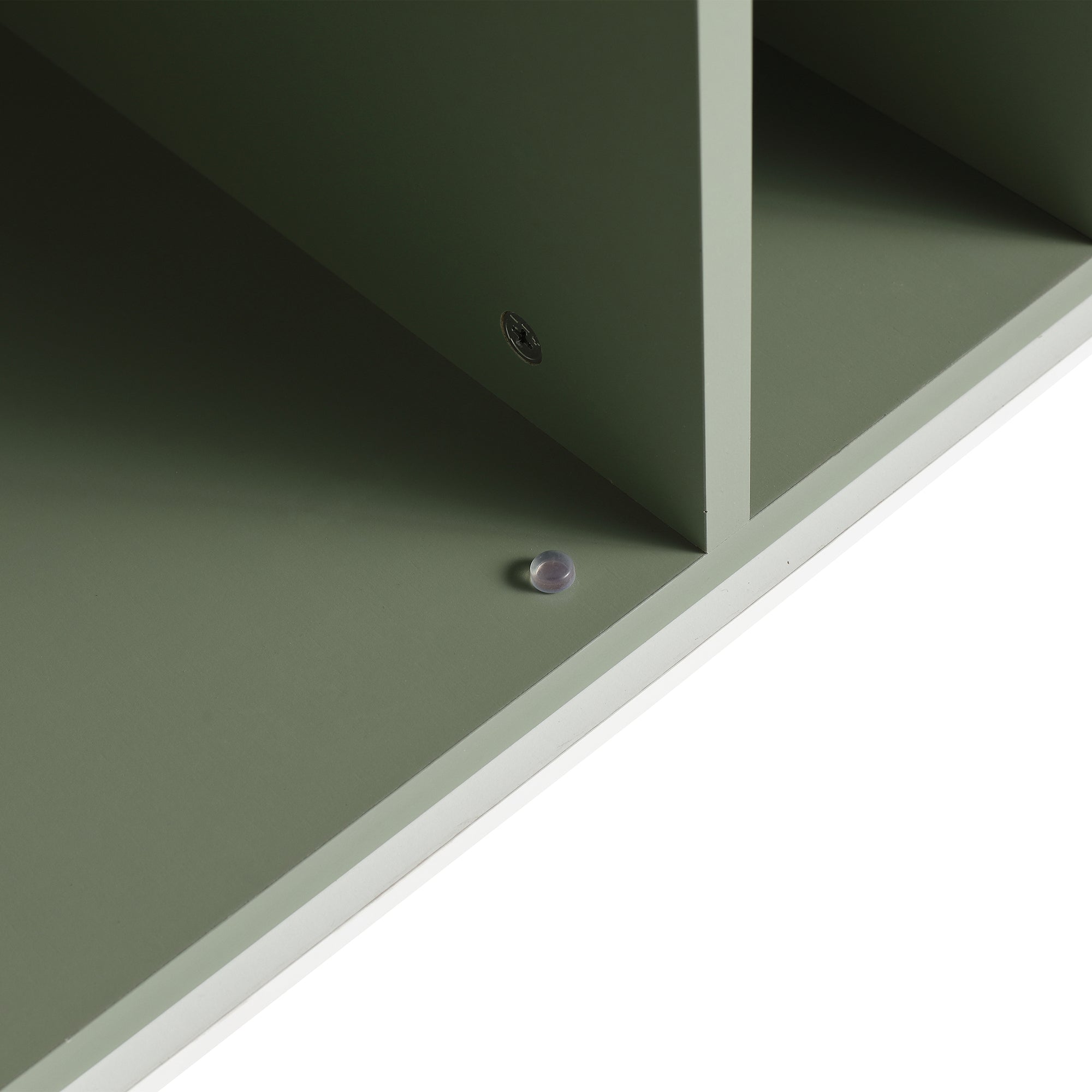 24 inch Wall-Mounted Bathroom Vanity Set in Green with Integrated Ceramic Sink