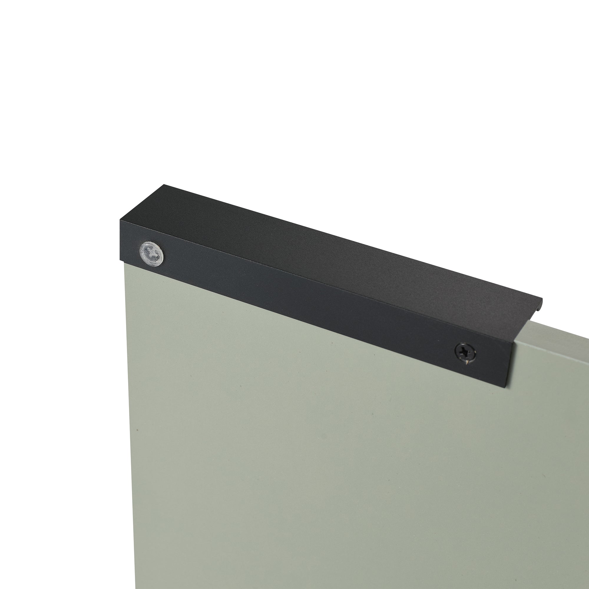 24 inch Wall-Mounted Bathroom Vanity Set in Green with Integrated Ceramic Sink