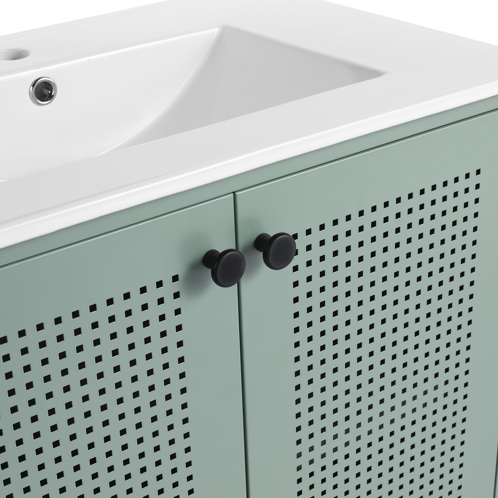 30 inch Freestanding Bathroom Vanity Set  with Integrated Ceramic Sink