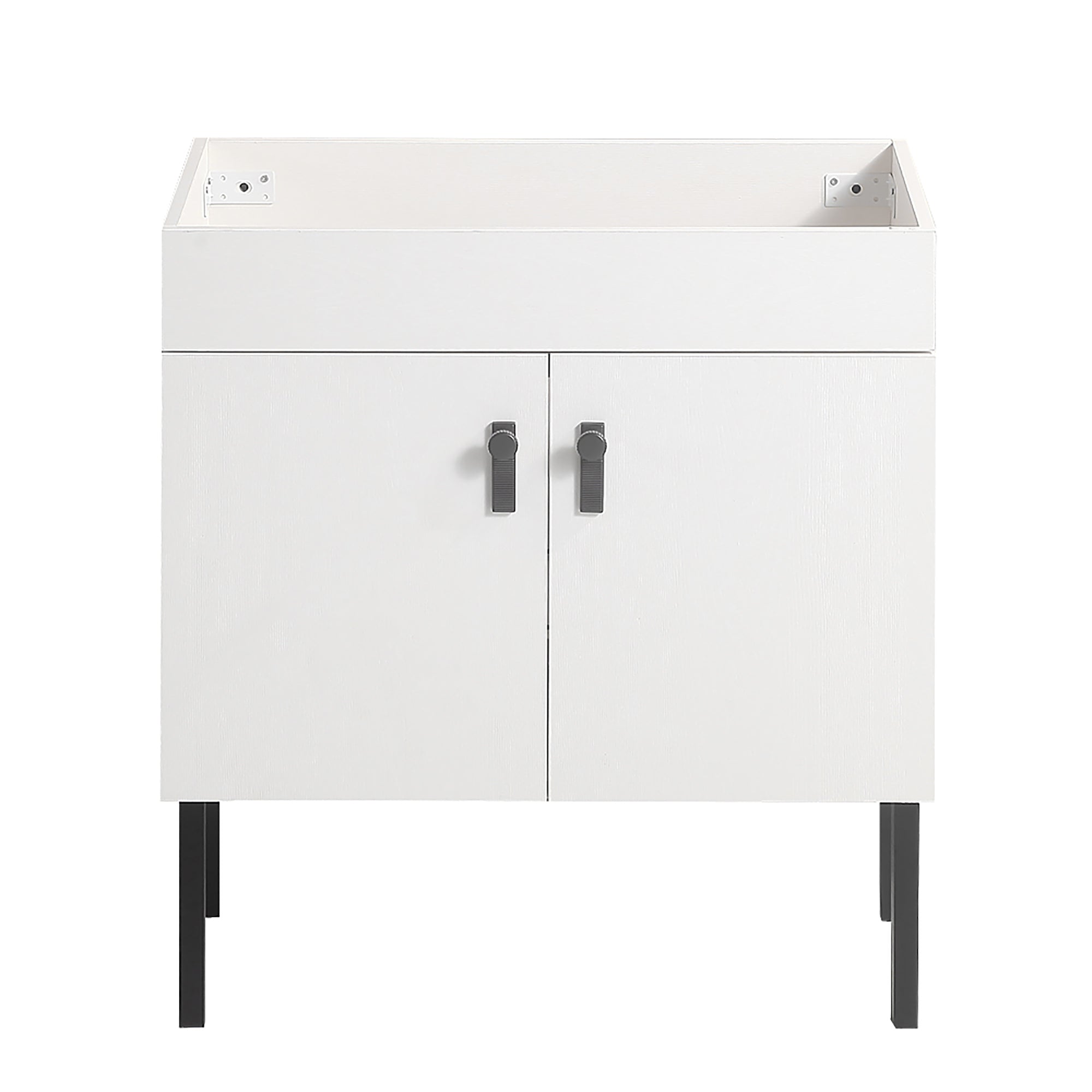 24/30 Inches Plywood Freestanding Bathroom Vanity Set with Integrated Ceramic Sink