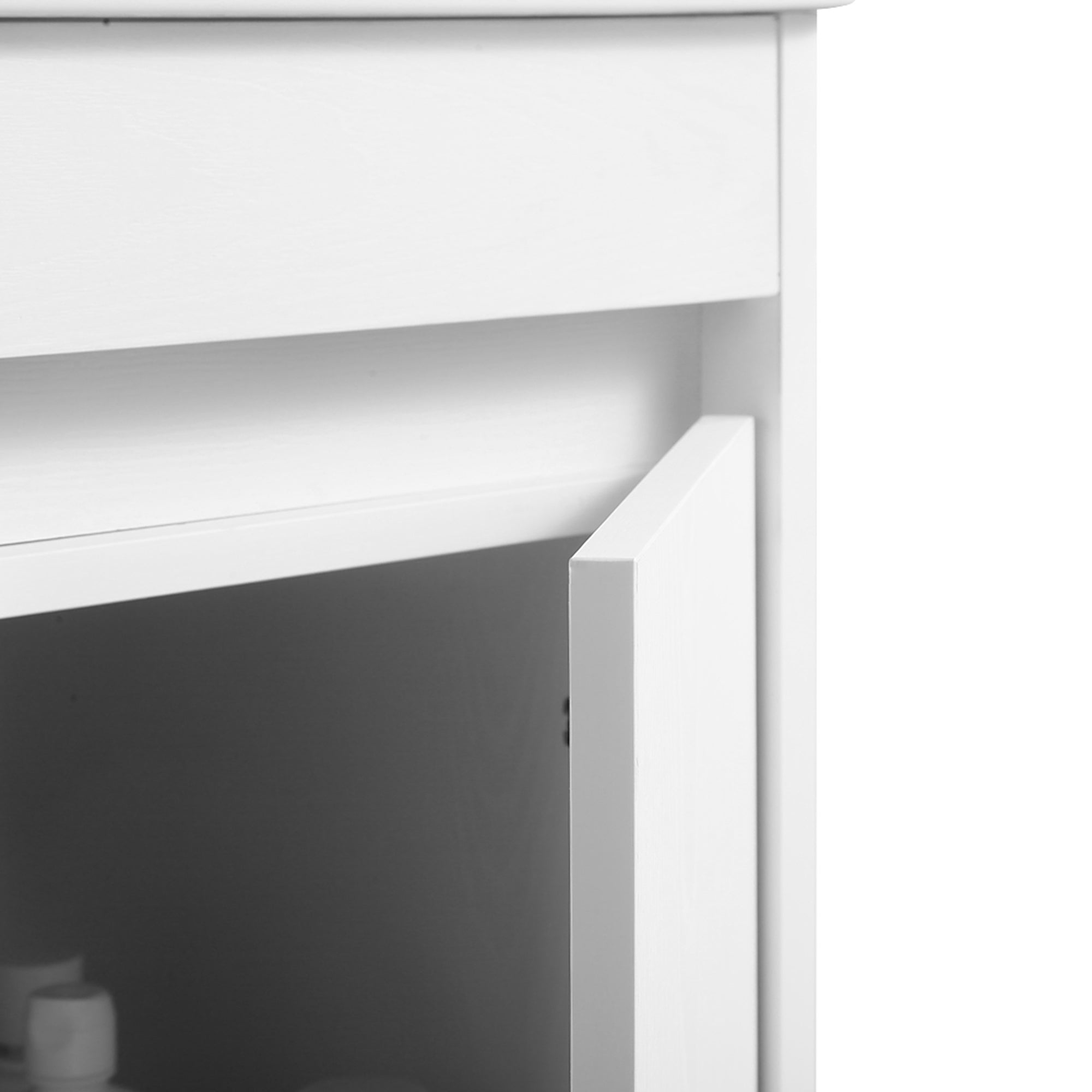 30/48 Inches Plywood Freestanding Bathroom Vanity Set with Integrated Ceramic Sink