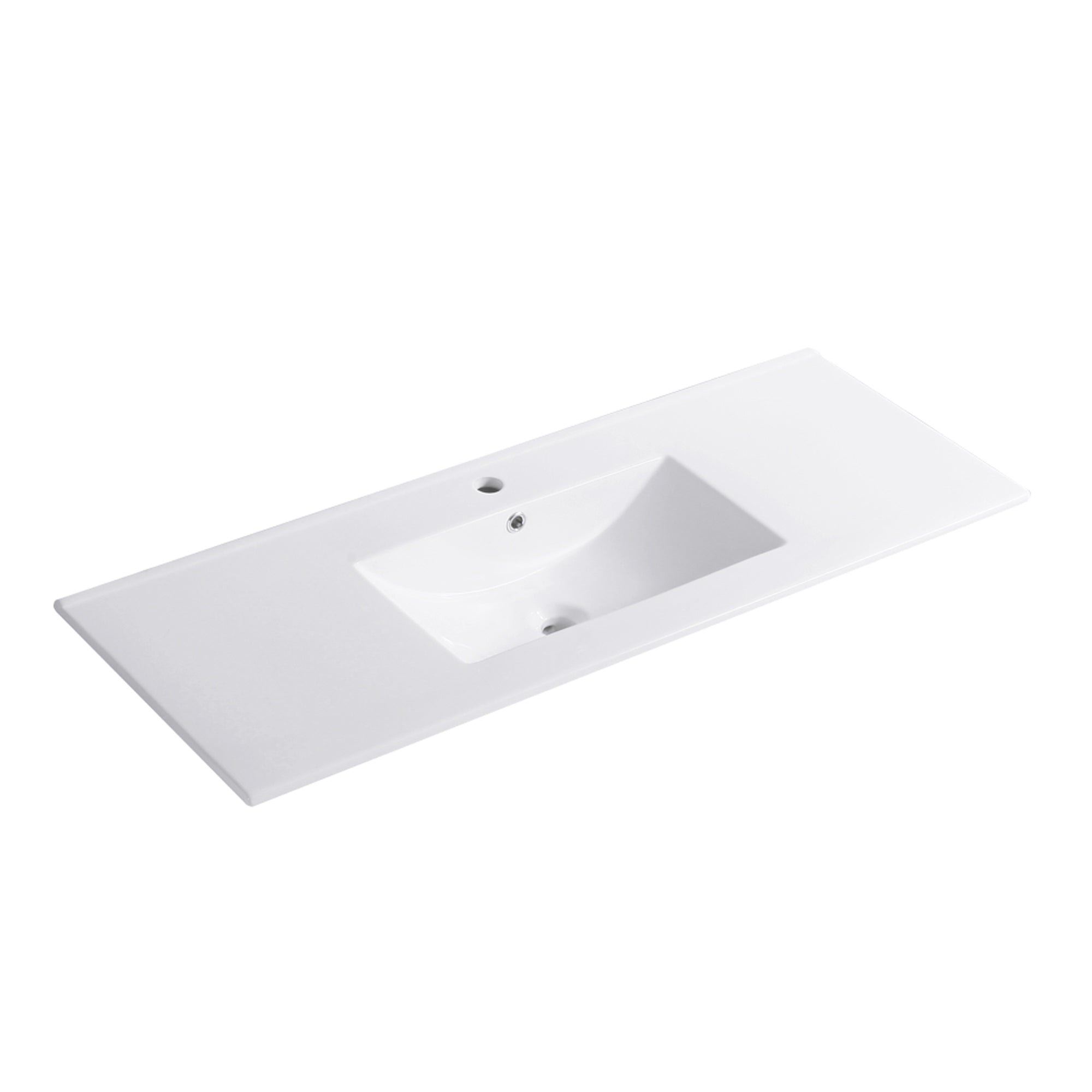 30/48 Inches Plywood Freestanding Bathroom Vanity Set with Integrated Ceramic Sink