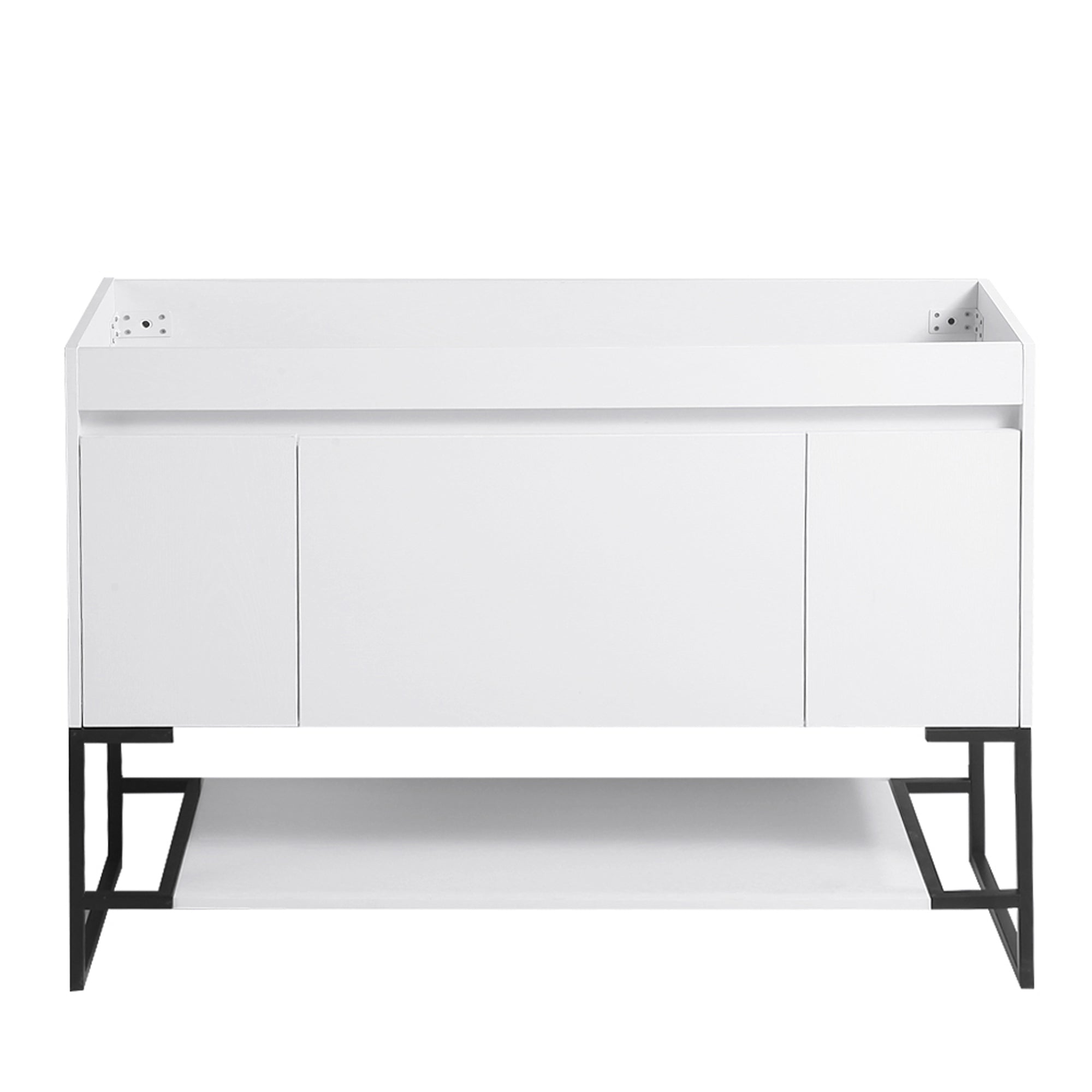 30/48 Inches Plywood Freestanding Bathroom Vanity Set with Integrated Ceramic Sink