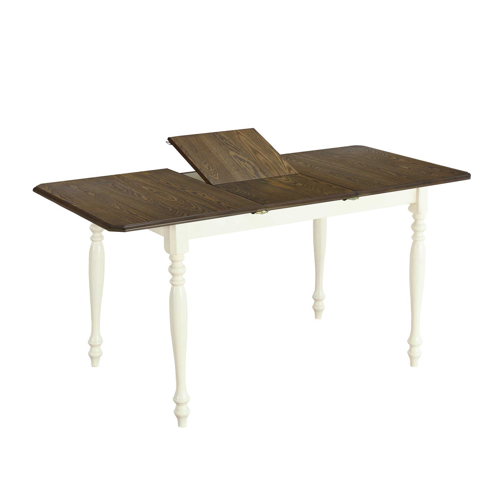 5-Piece Solid Wood Dining Table Set with Table and Four Chairs