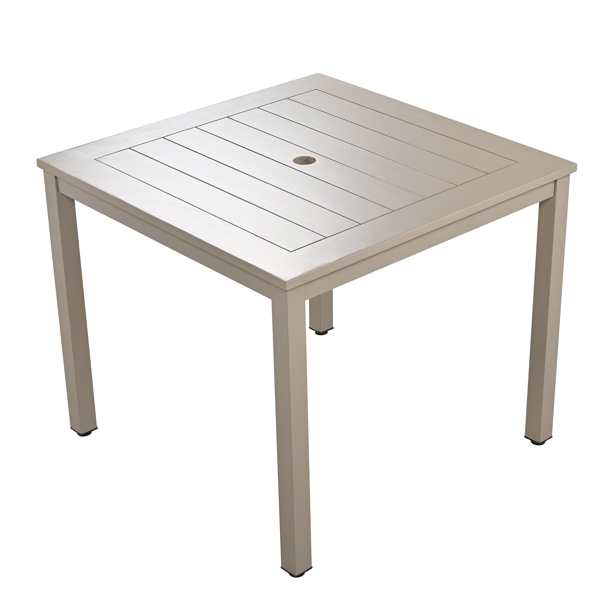 5-Piece Outdoor Steel Patio Dining Set with table and four chairs