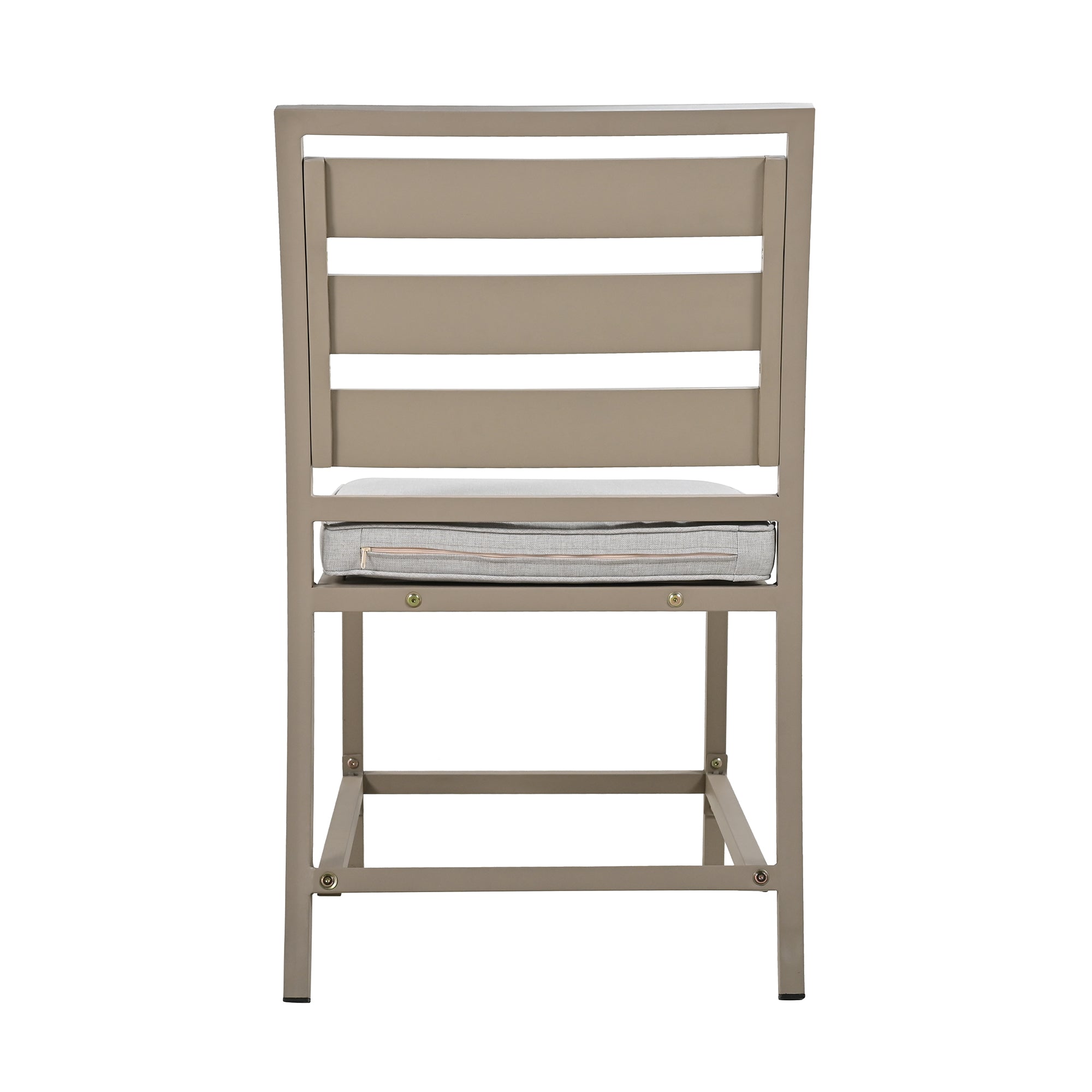 5-Piece Outdoor Steel Patio Dining Set with table and four chairs
